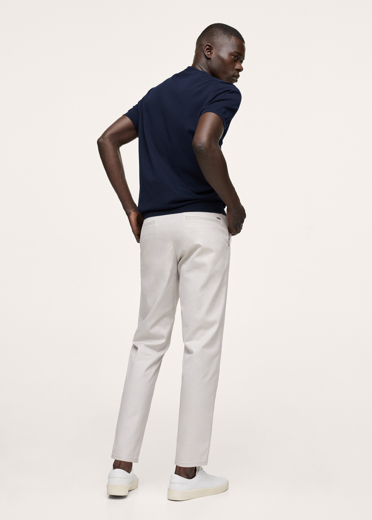 Kalhoty chino slim fit crop - Zadní strana zboží