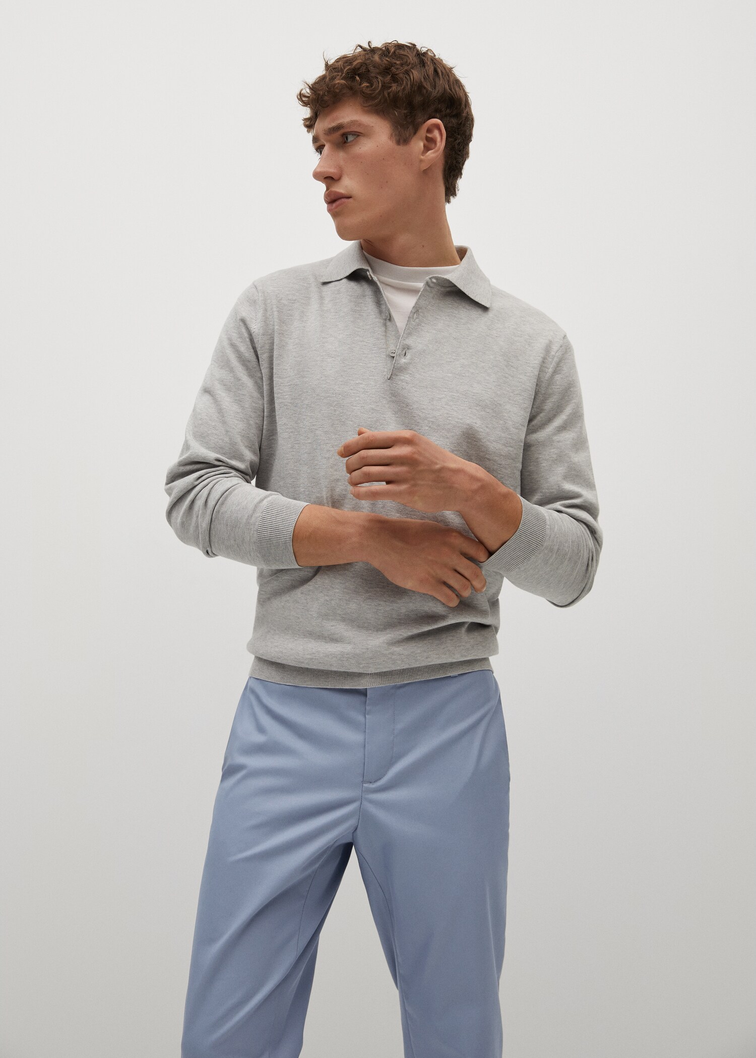 Kalhoty chino slim fit crop - Detail zboží 1