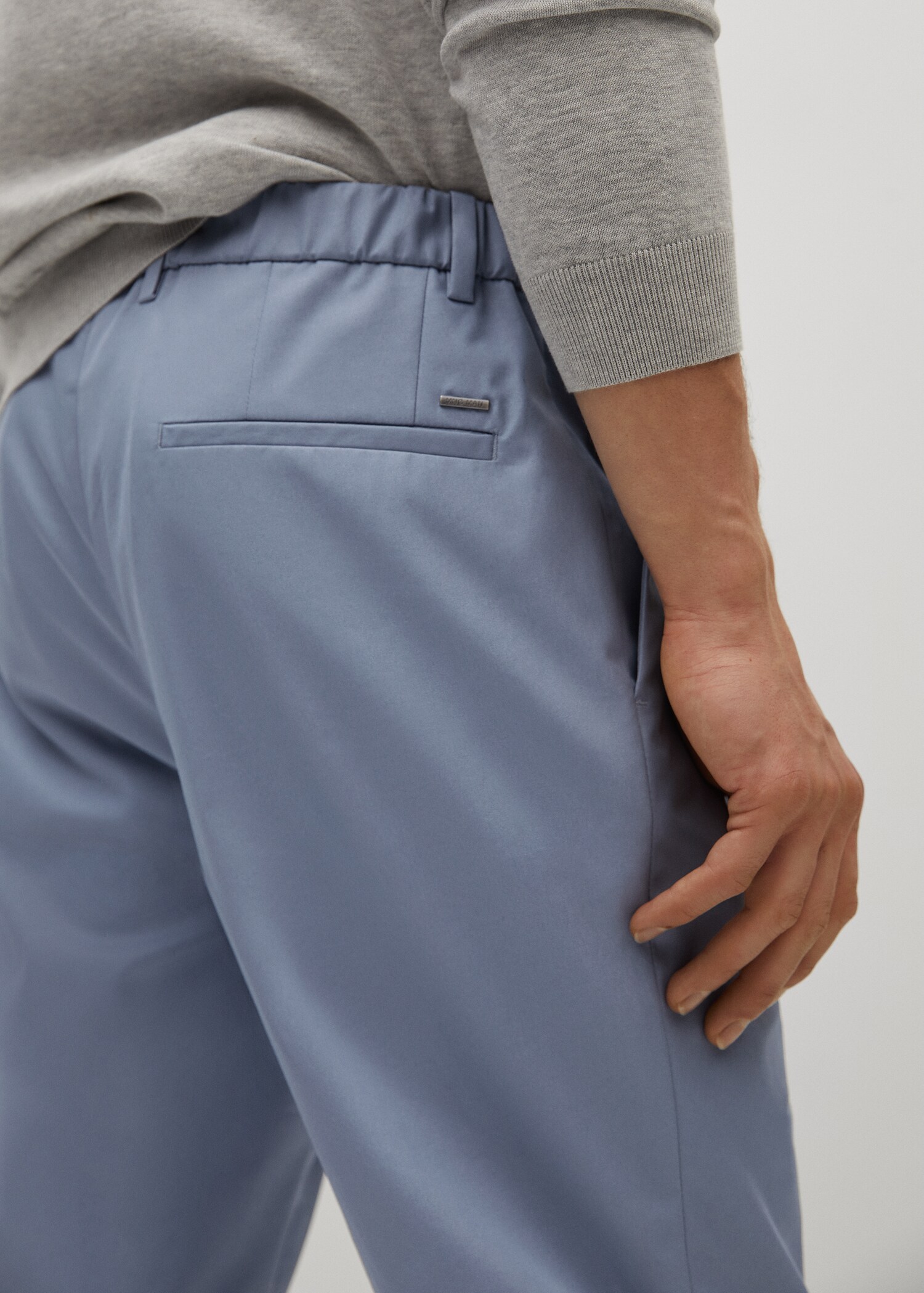 Kalhoty chino slim fit crop - Detail zboží 3