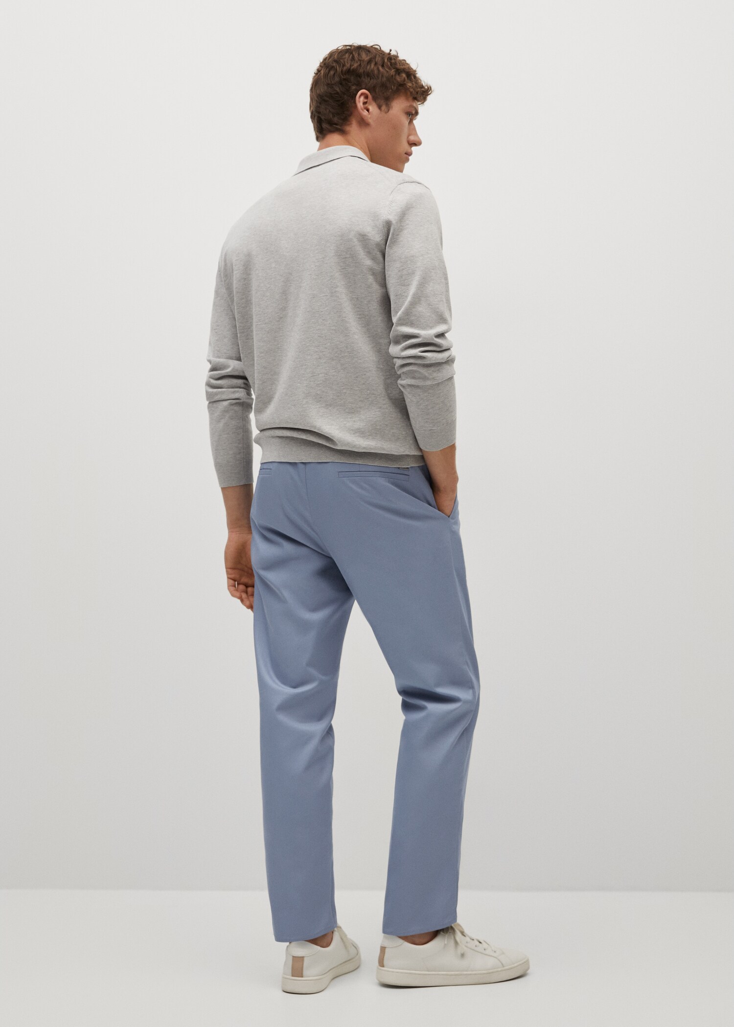 Kalhoty chino slim fit crop - Zadní strana zboží