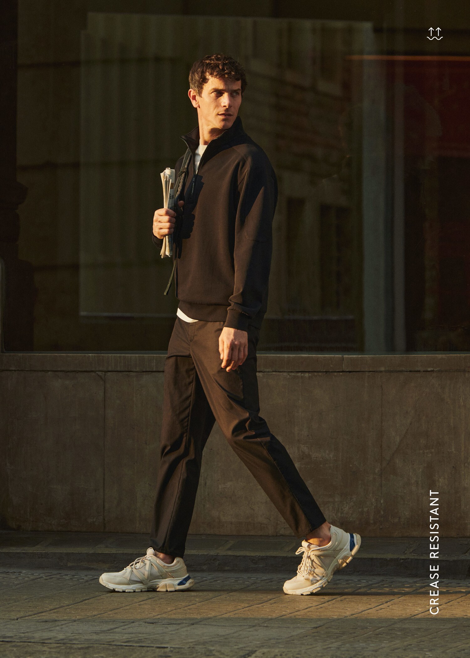Kalhoty chino slim fit crop - Detail zboží 5