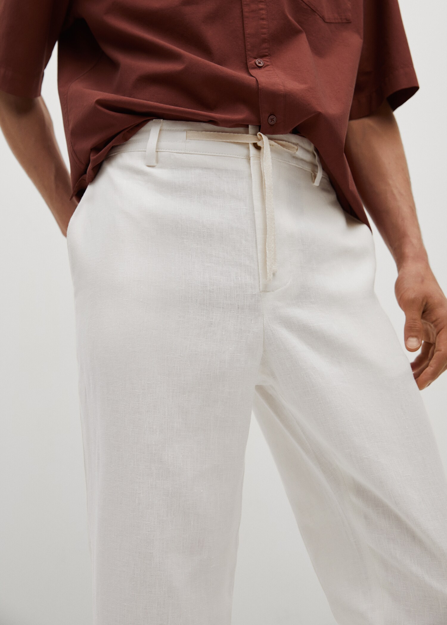 Pantalón relaxed lino  - Detalle del artículo 1