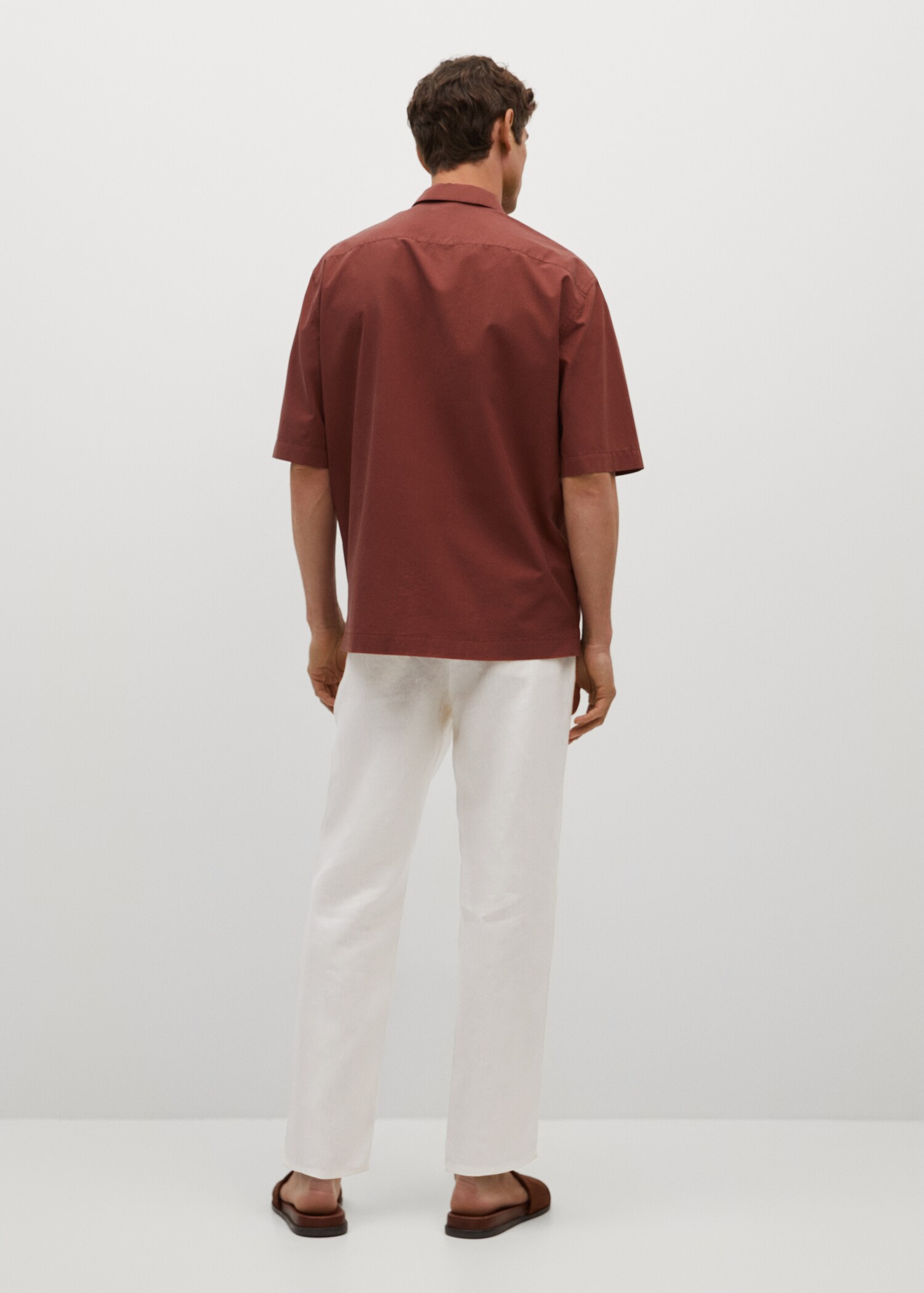 Pantalón relaxed lino  - Reverso del artículo