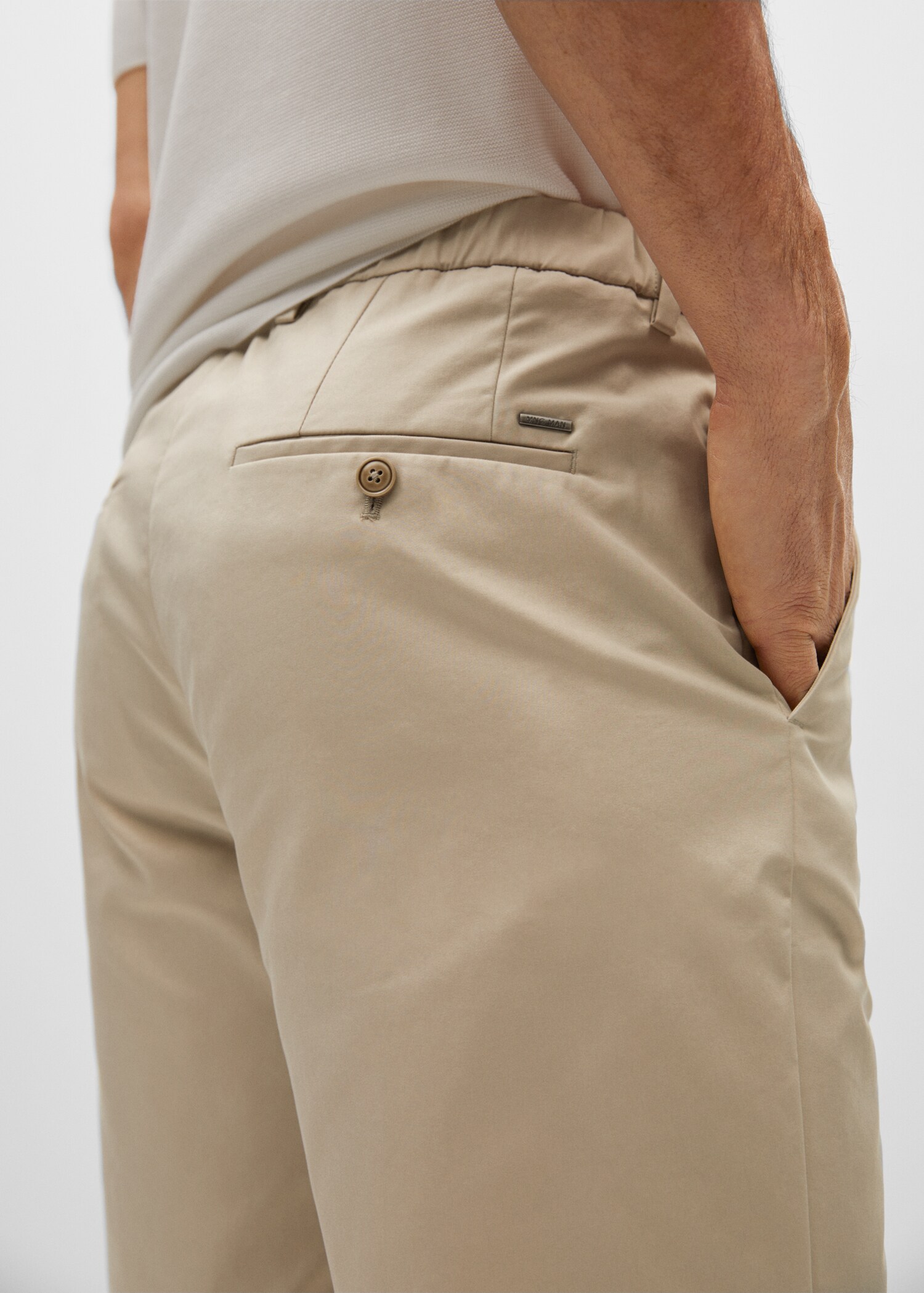Bavlněné bermudy chino slim fit - Detail zboží 2