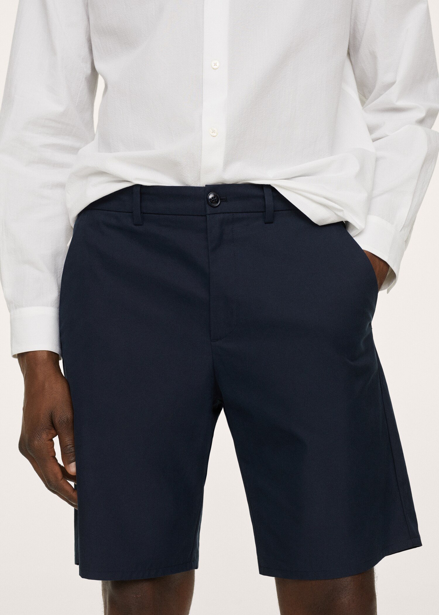 Bavlněné bermudy chino slim fit - Detail zboží 1