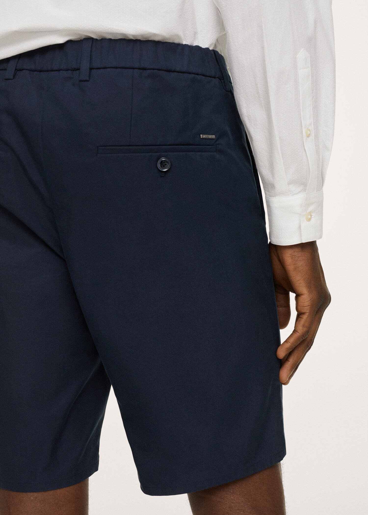 Bavlněné bermudy chino slim fit - Detail zboží 2