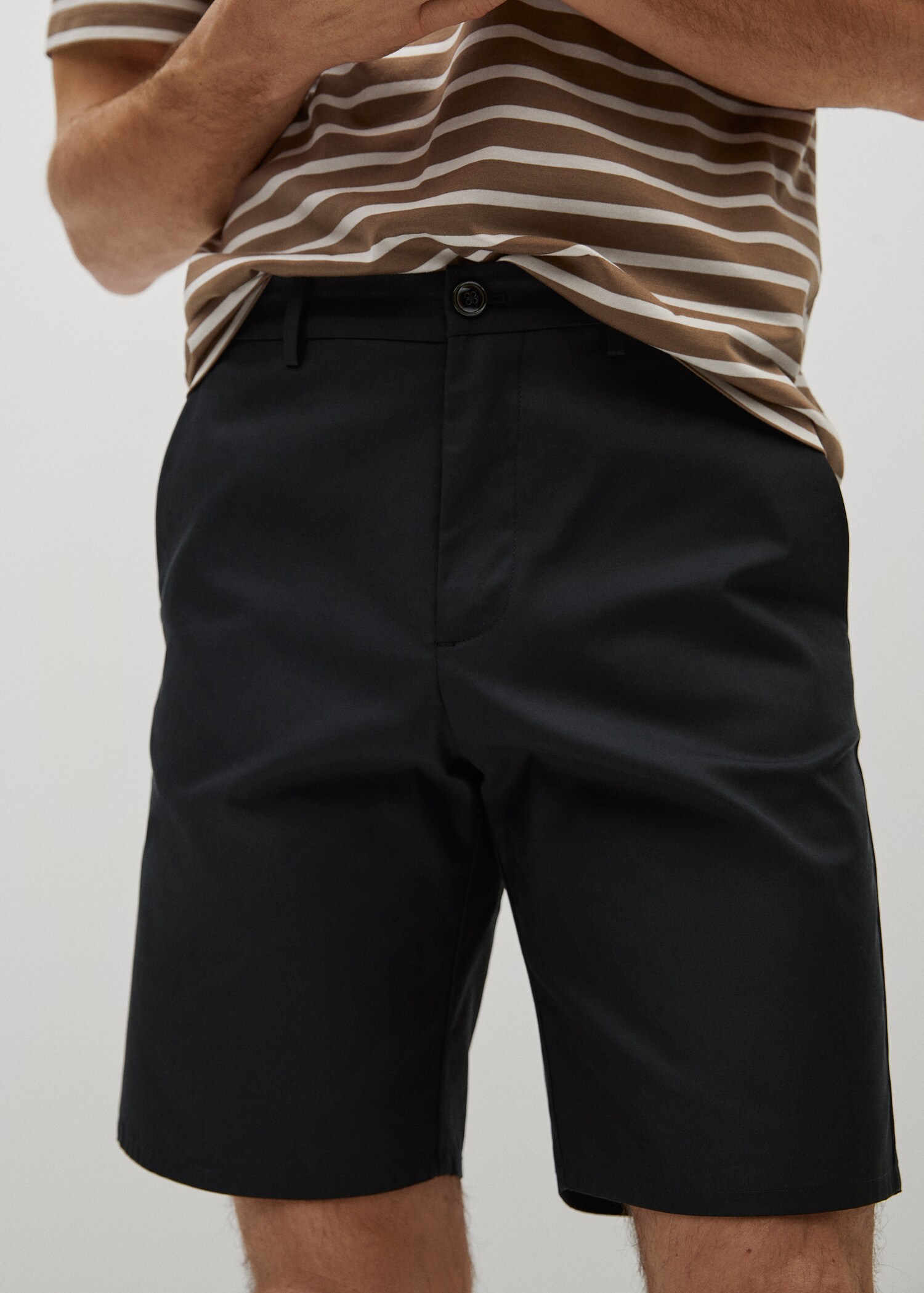 Bavlněné bermudy chino slim fit - Detail zboží 1