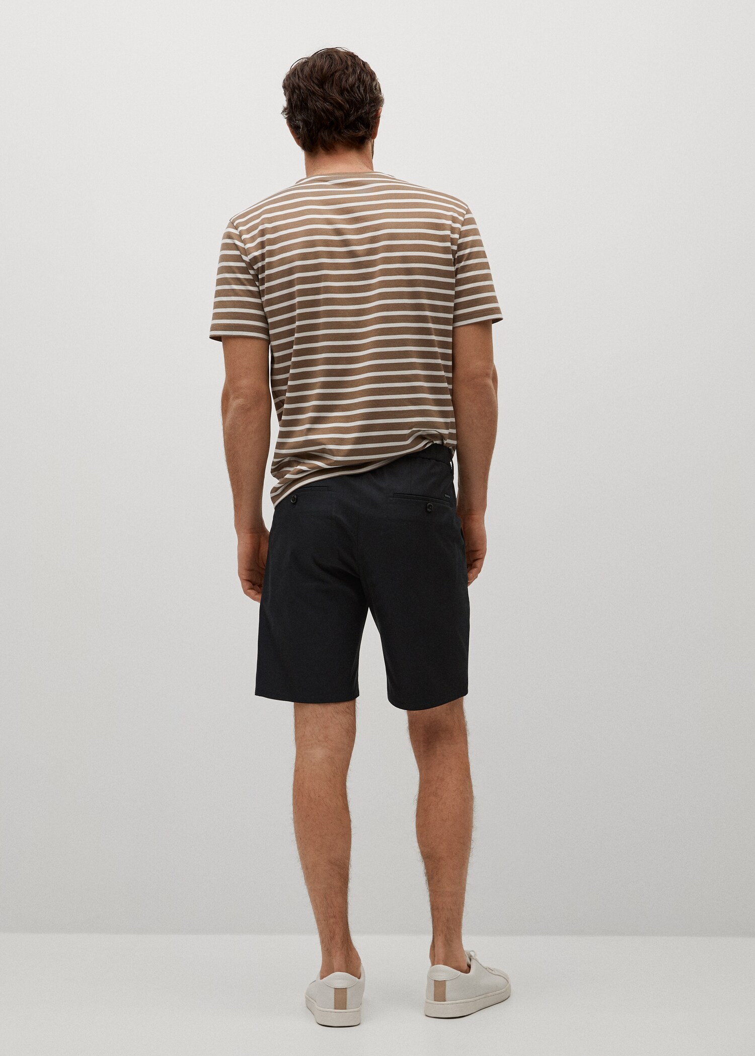 Bavlněné bermudy chino slim fit - Zadní strana zboží