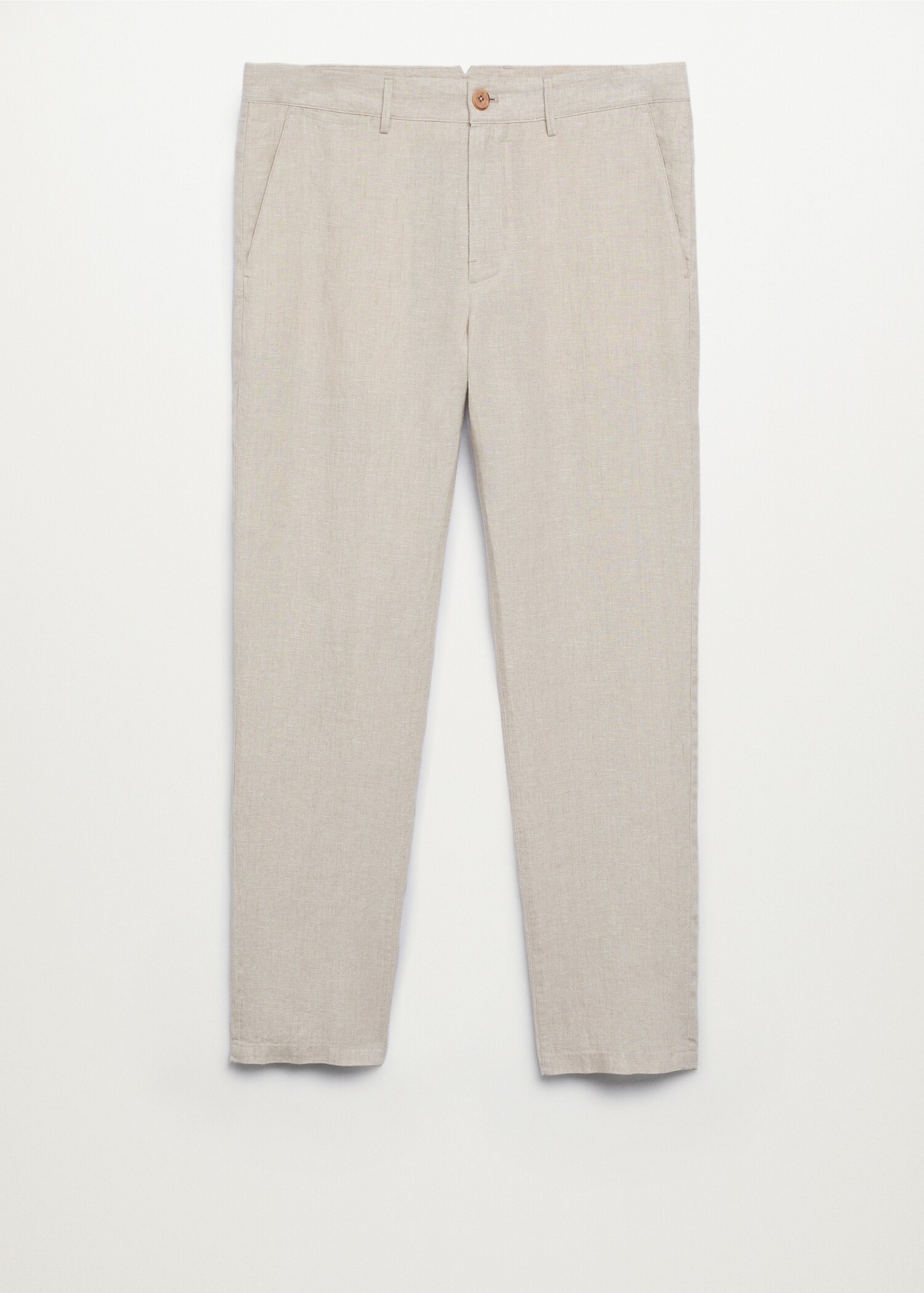 Lněné kalhoty slim fit - Zboží bez modelu