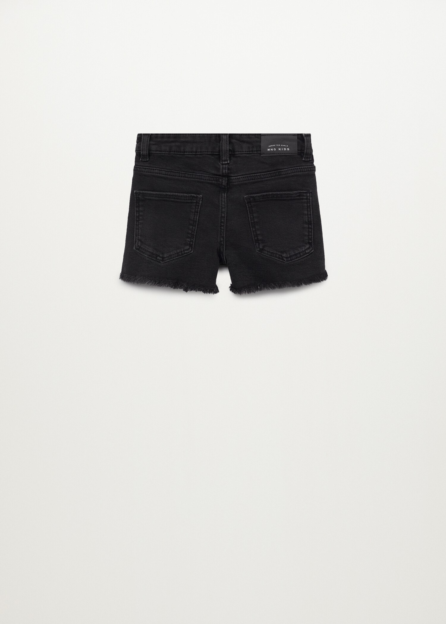 Short denim bajo deshilachado - Reverso del artículo