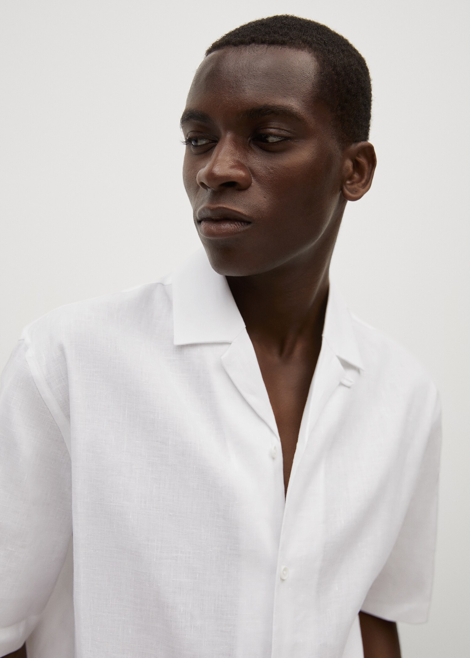 Breathable linen bowling shirt - Details of the article 2