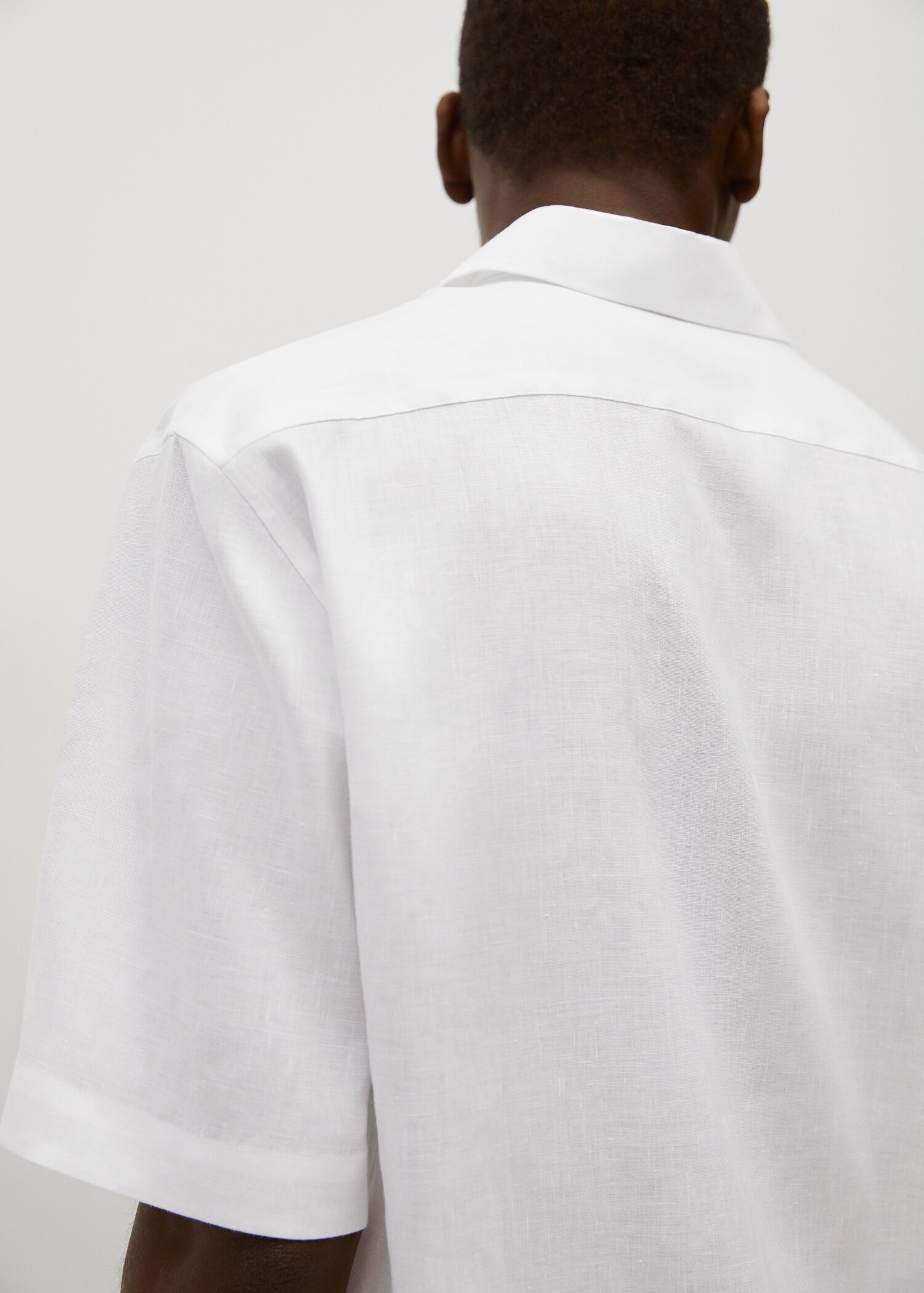 Breathable linen bowling shirt - Details of the article 3