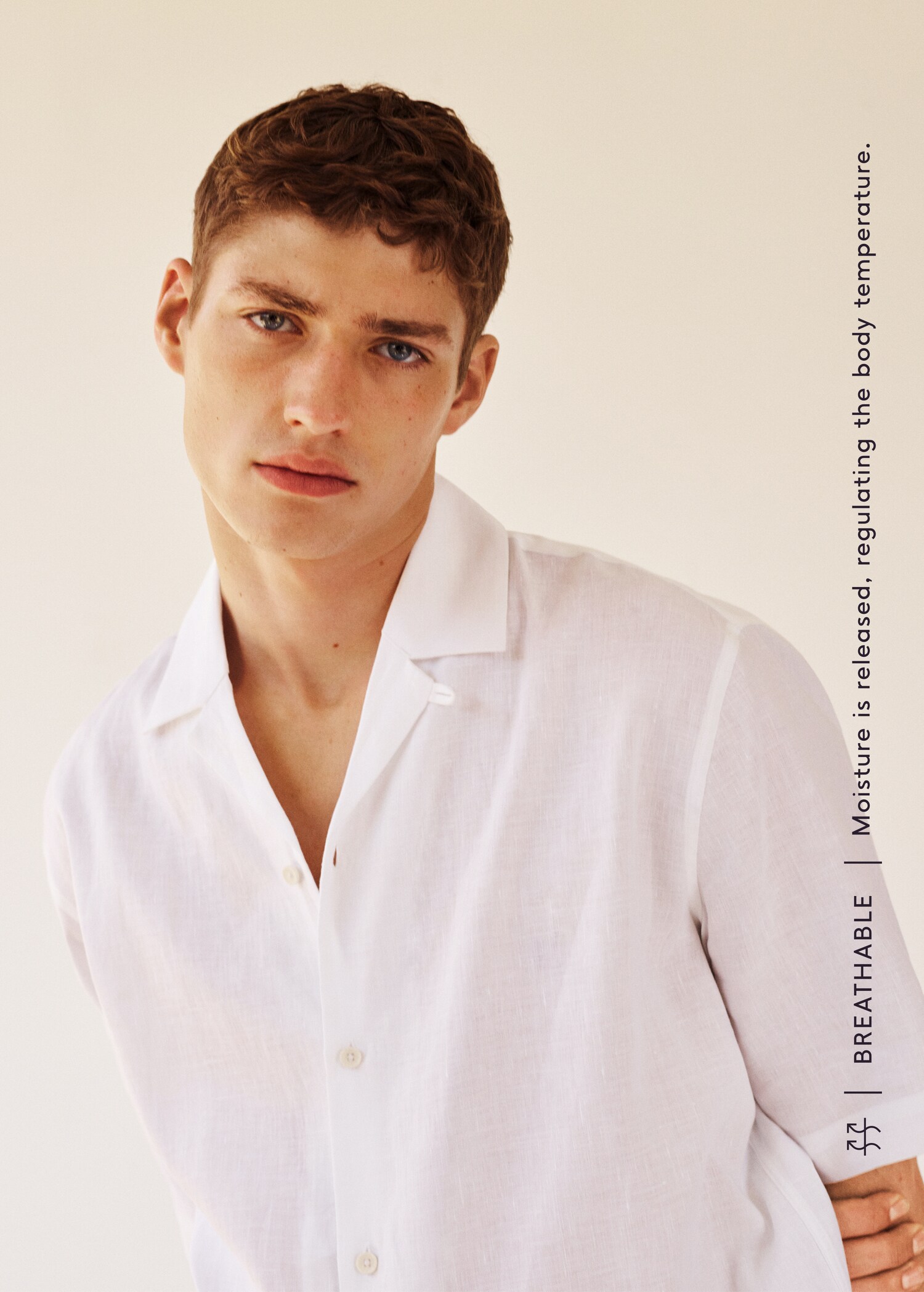 Breathable linen bowling shirt - Details of the article 5