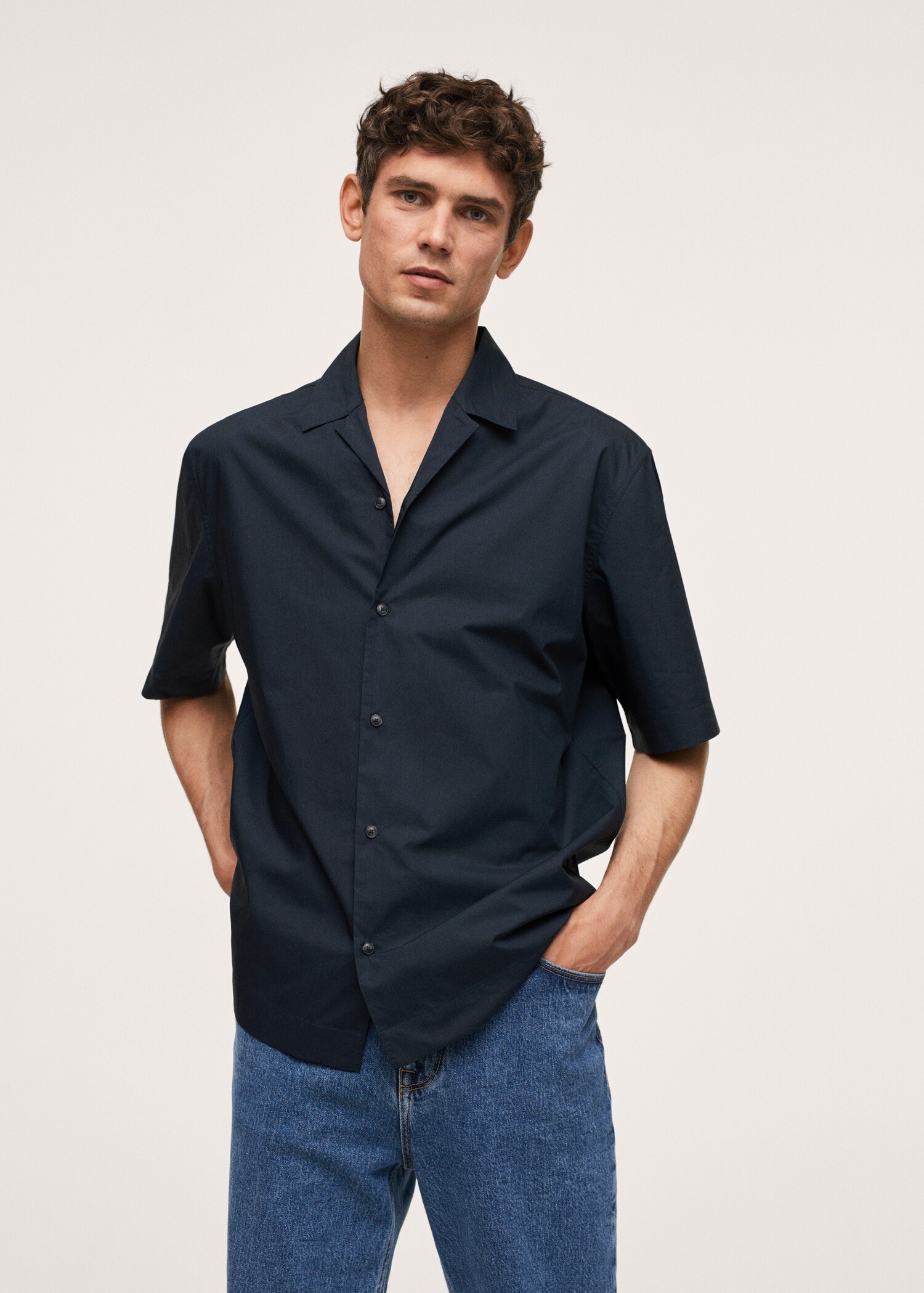 Chemise coton bowling - Plan moyen