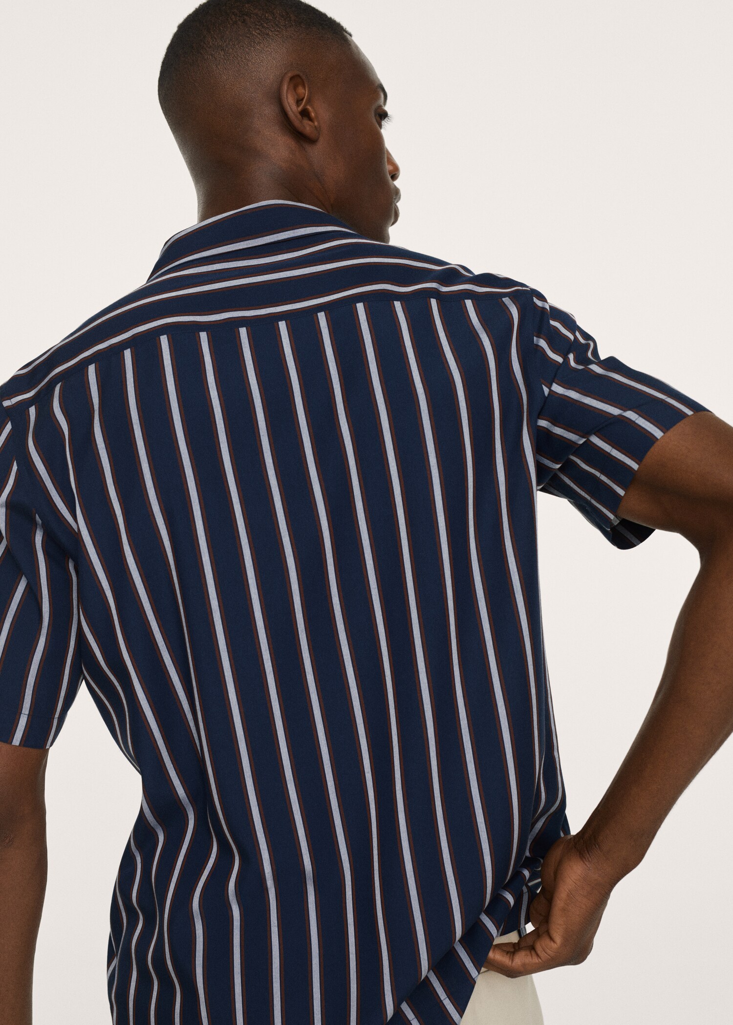 Striped bowling fluid shirt - Details of the article 1