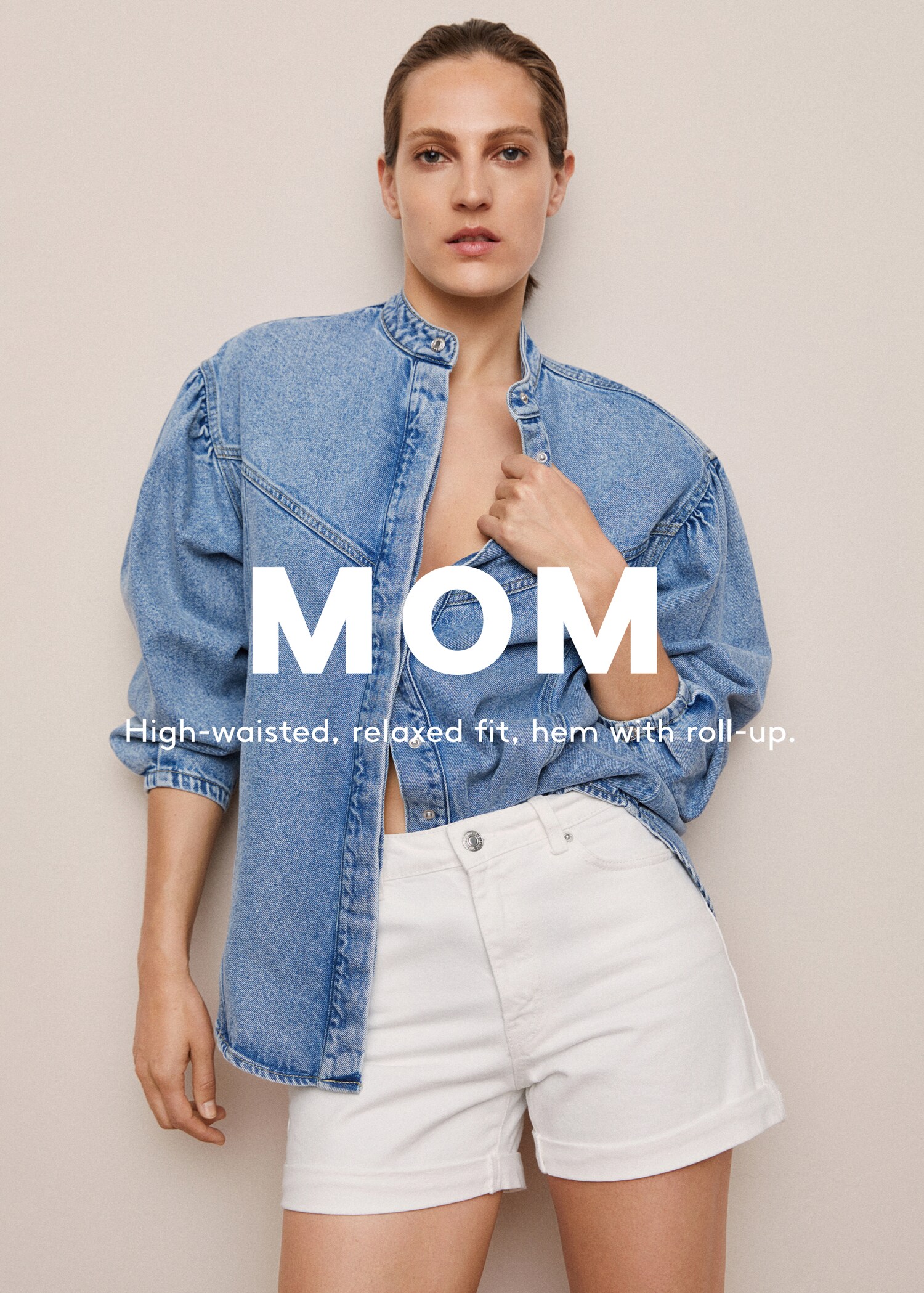 Džínové šortky mom-fit - Detail zboží 5