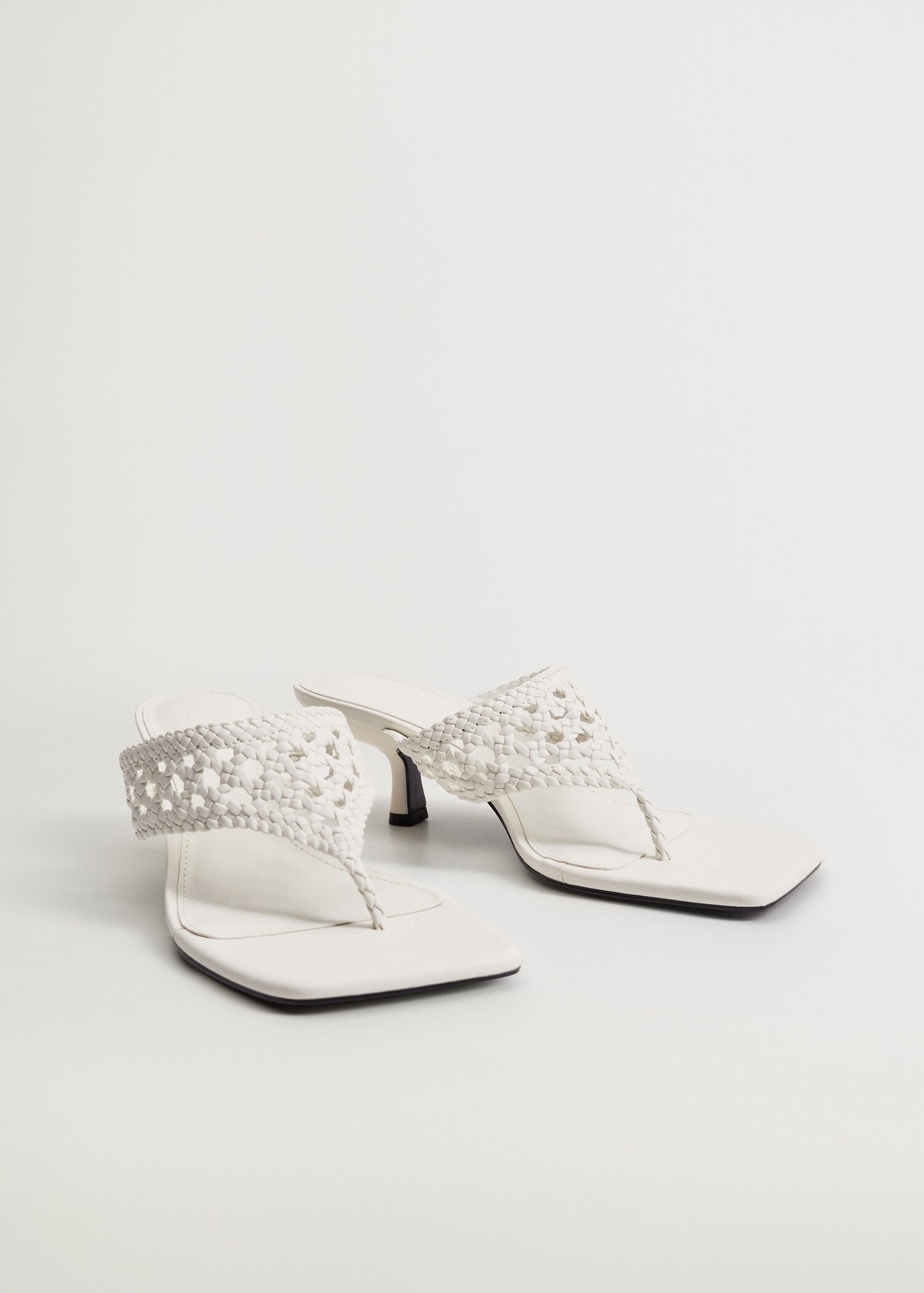 Braided heel design sandals  - Medium plane