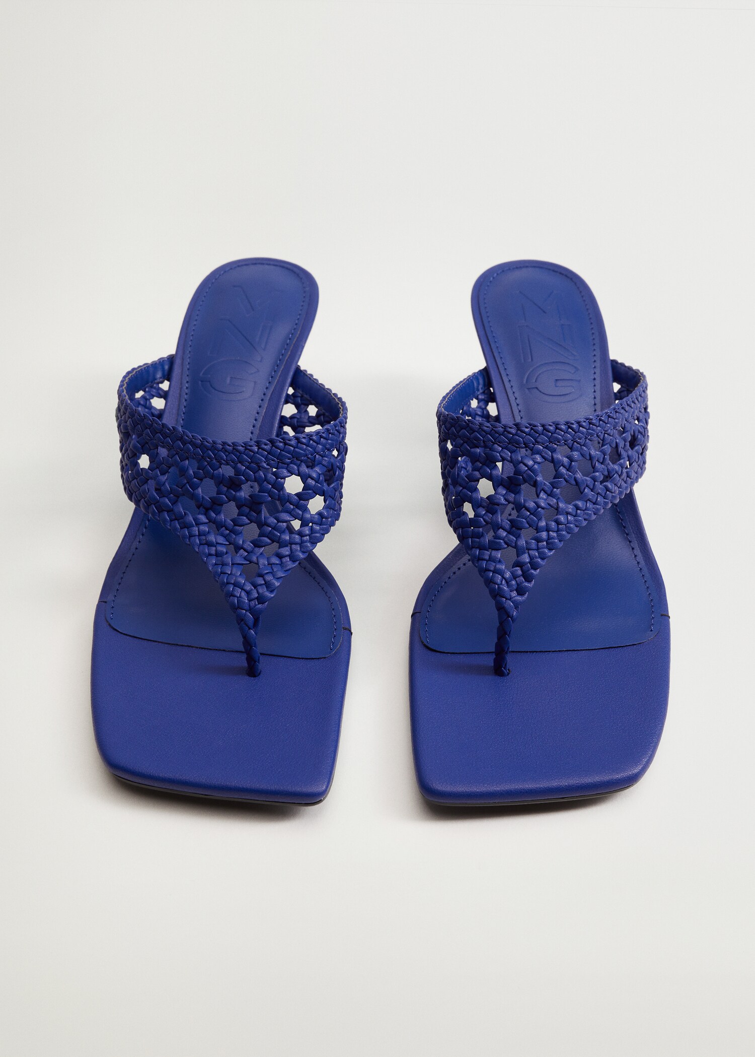 Braided heel design sandals  - Medium plane