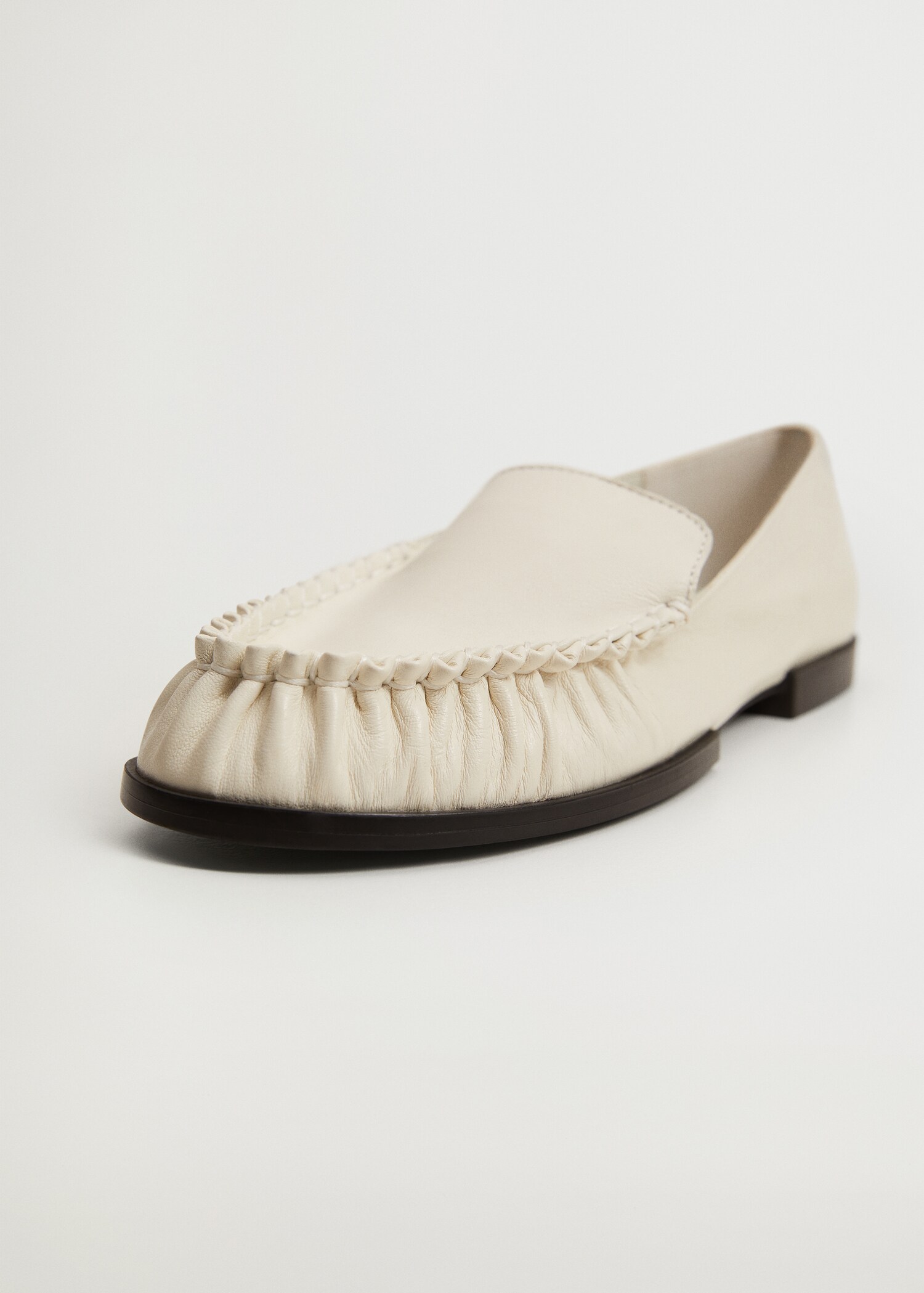 Mocasín piel fruncido - Plano medio