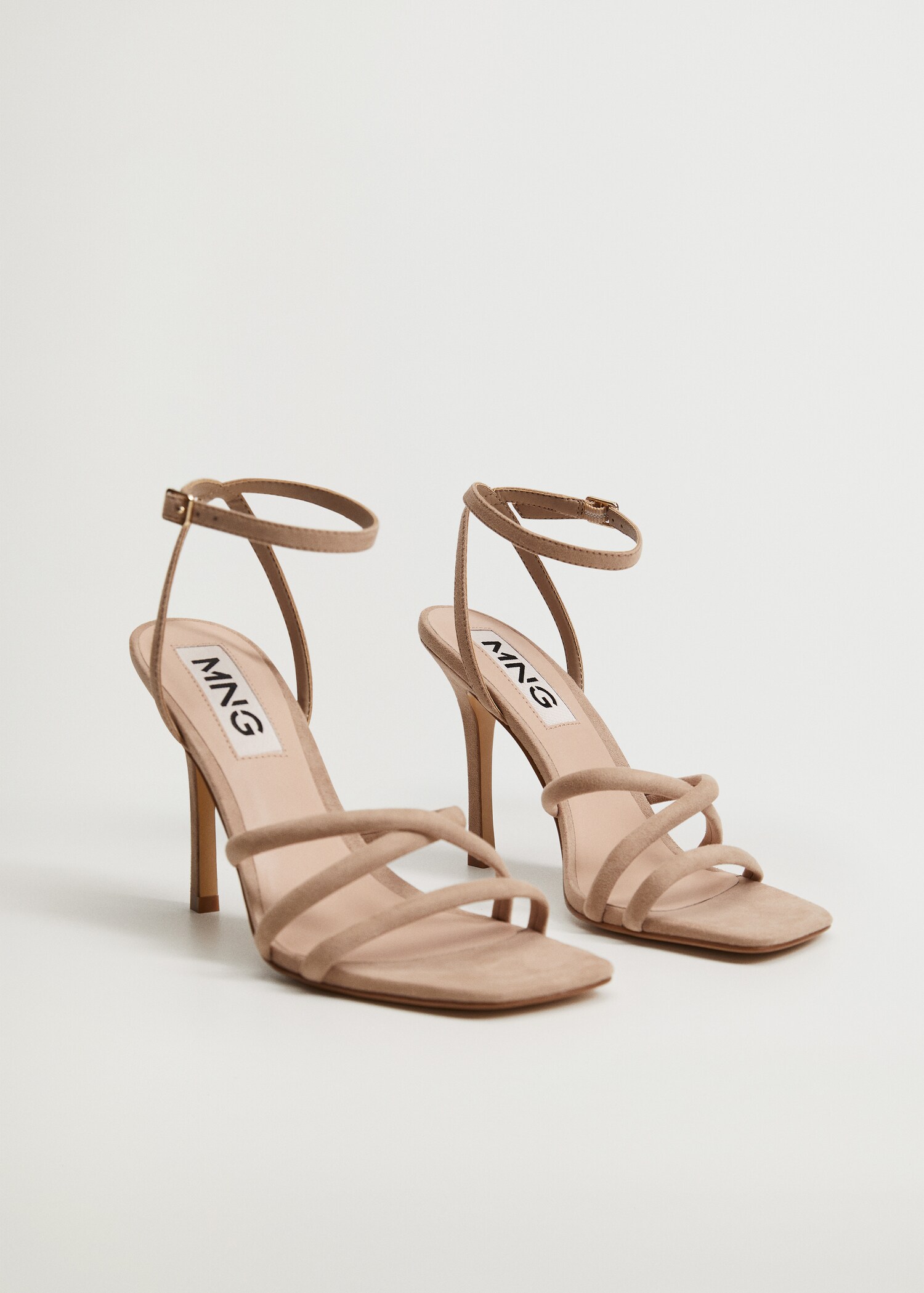 Strappy heeled sandals - Medium plane