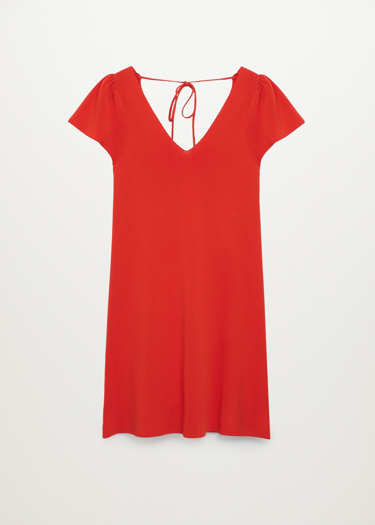 Vestido punto manga fruncida - Artículo sin modelo