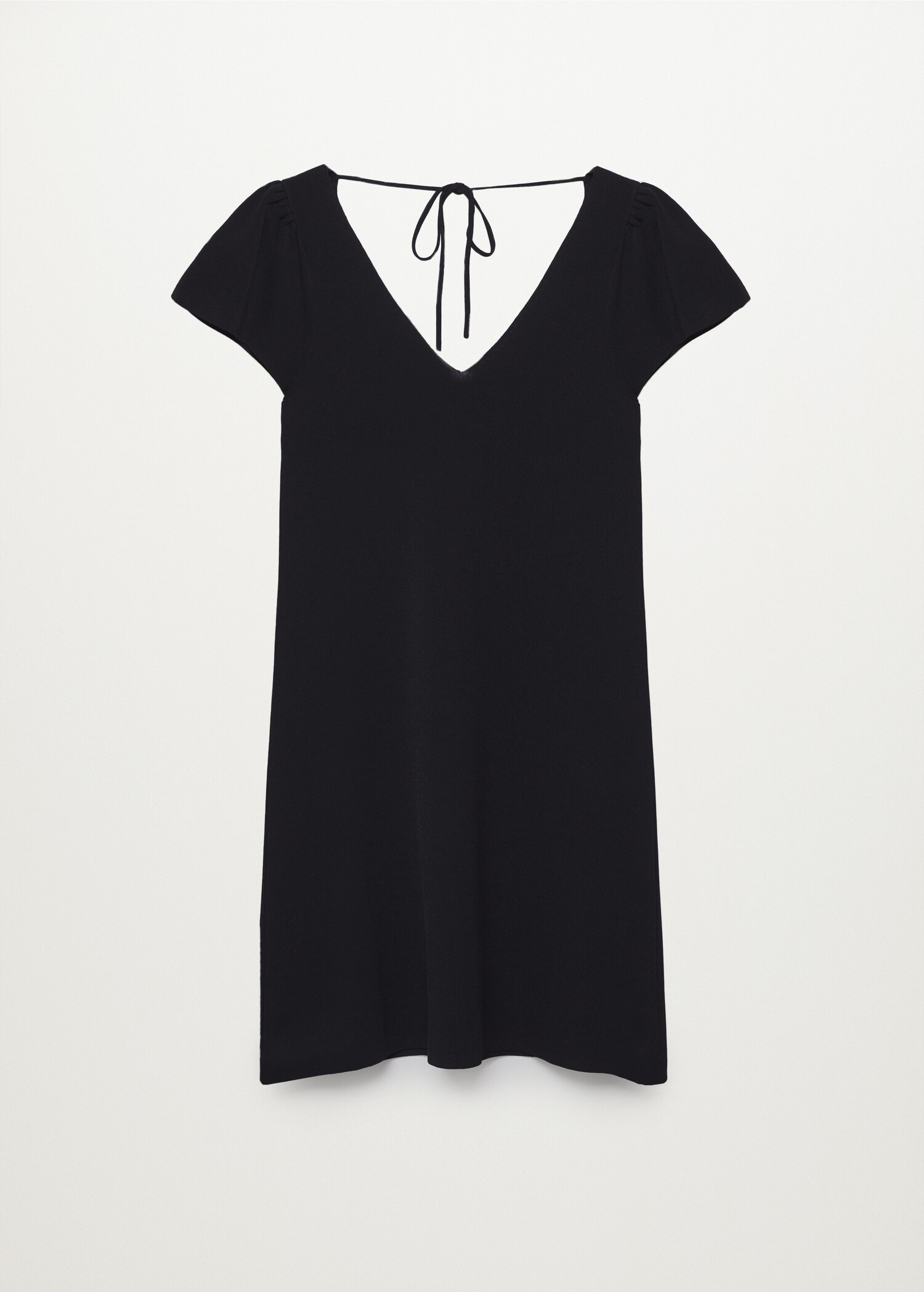 Vestido punto manga fruncida - Artículo sin modelo
