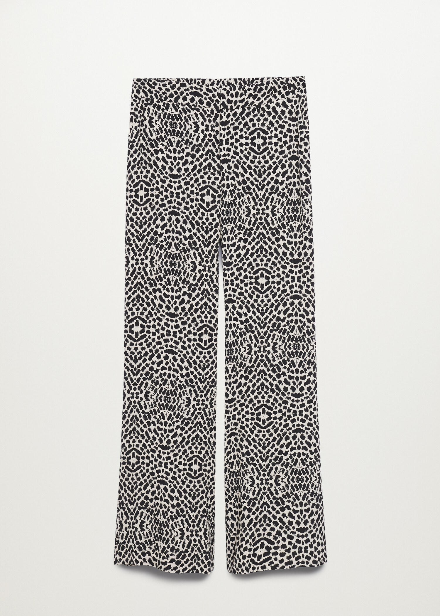 Printed straight trousers - Article without model