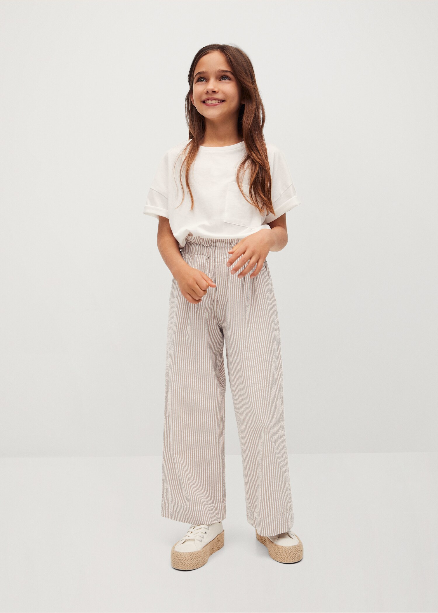 Culotte stripes trousers - Medium plane