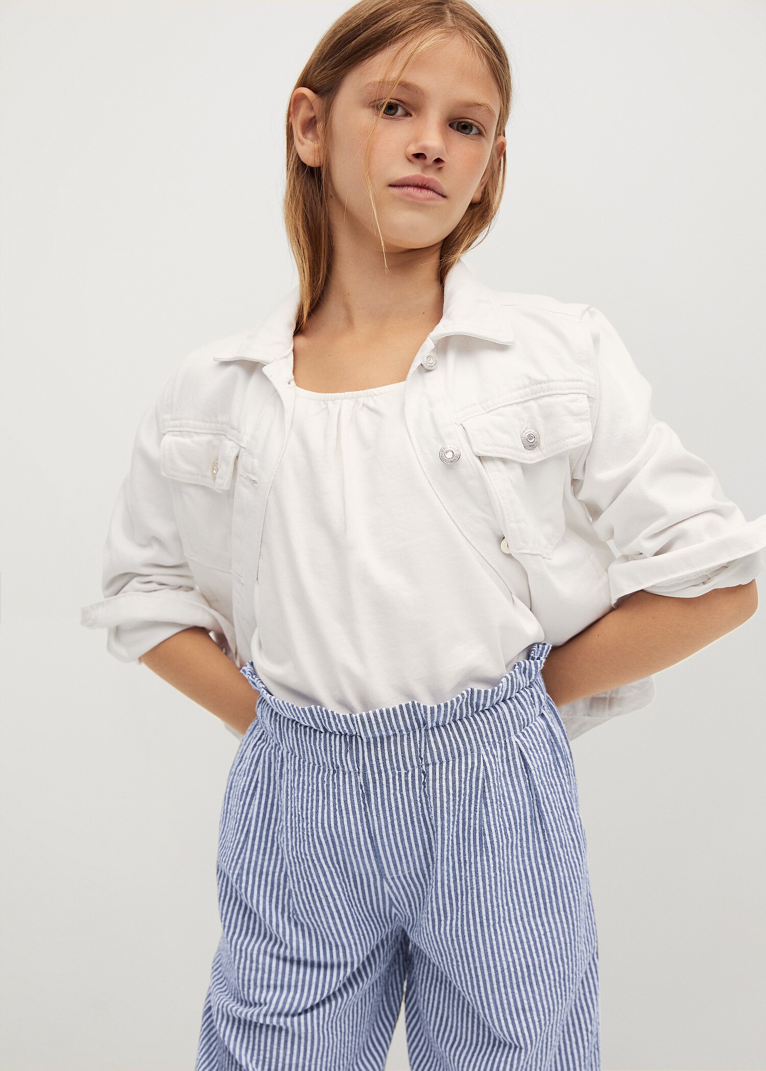 Culotte stripes trousers - Details of the article 2