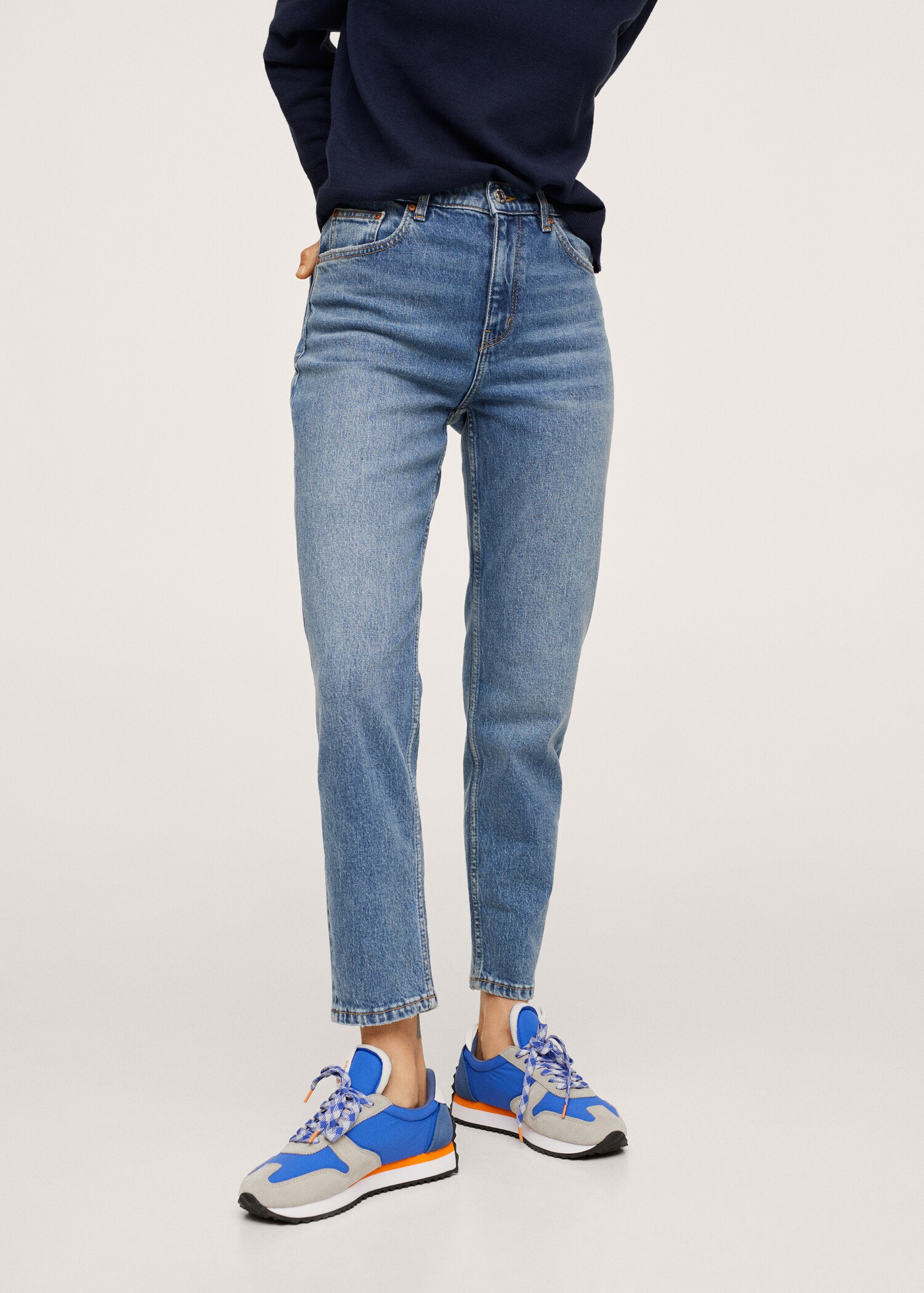 Mom elastic jeans - Medium plane