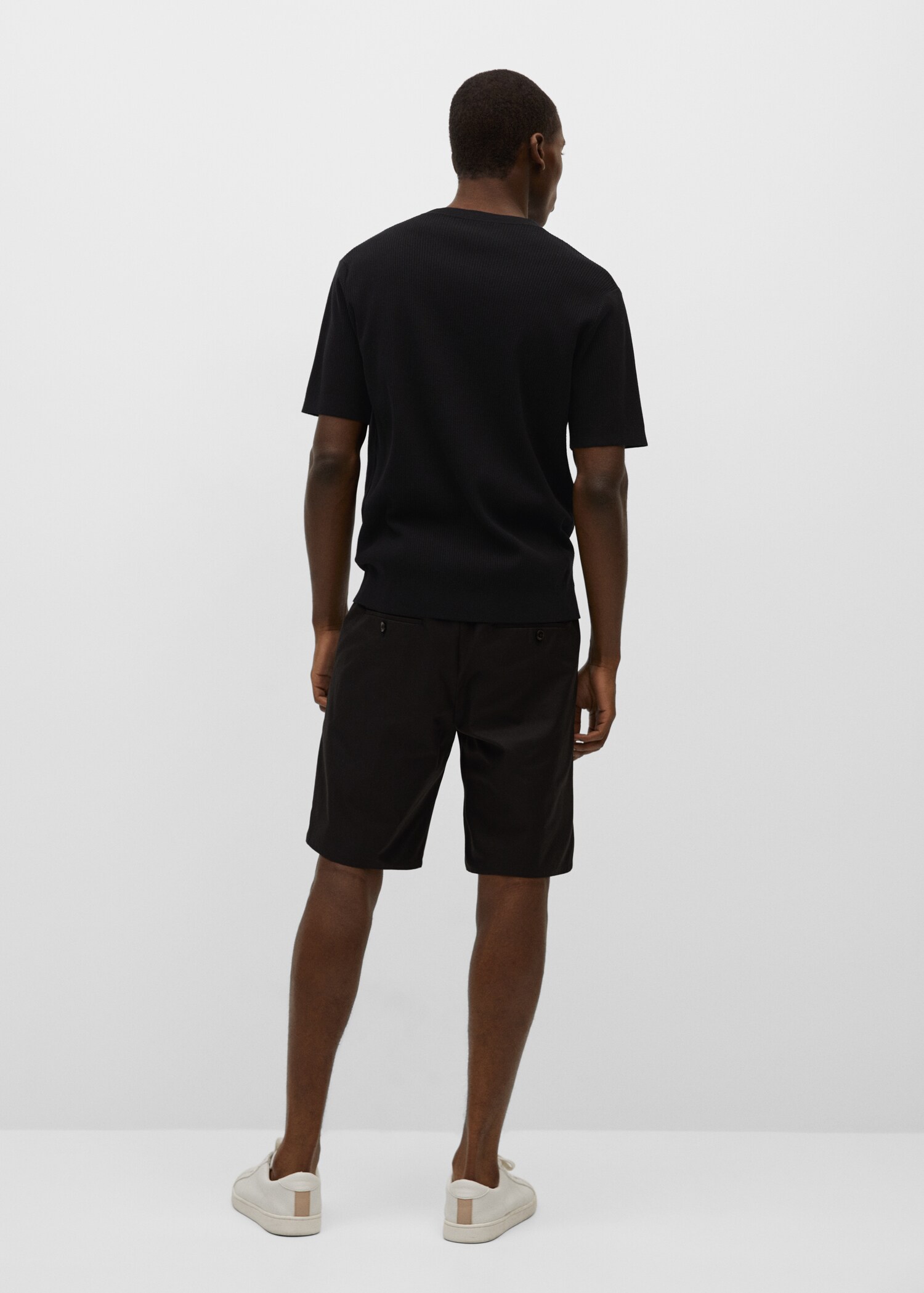 Camiseta punto algodón modal - Reverso del artículo