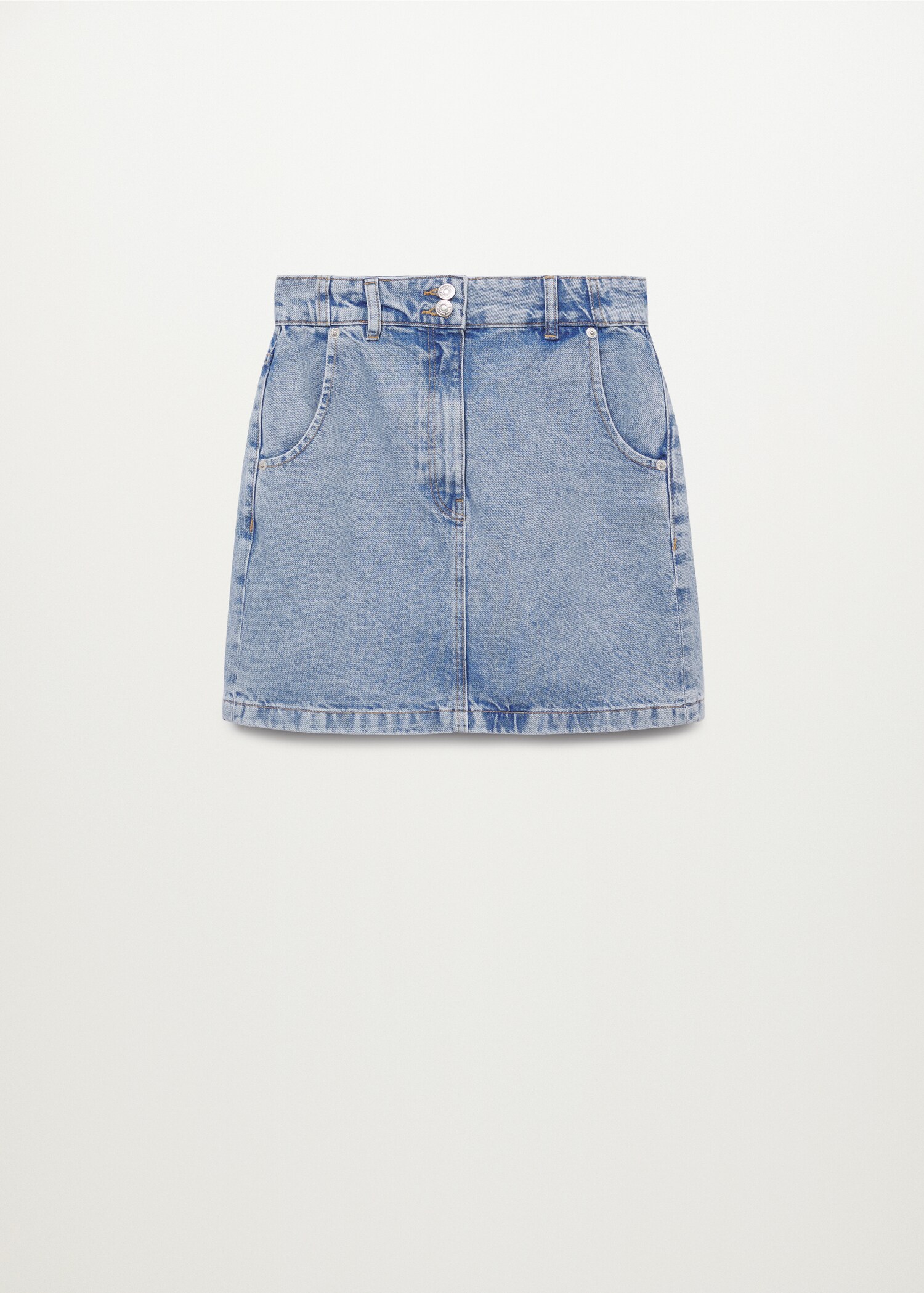 Pocket denim miniskirt - Article without model