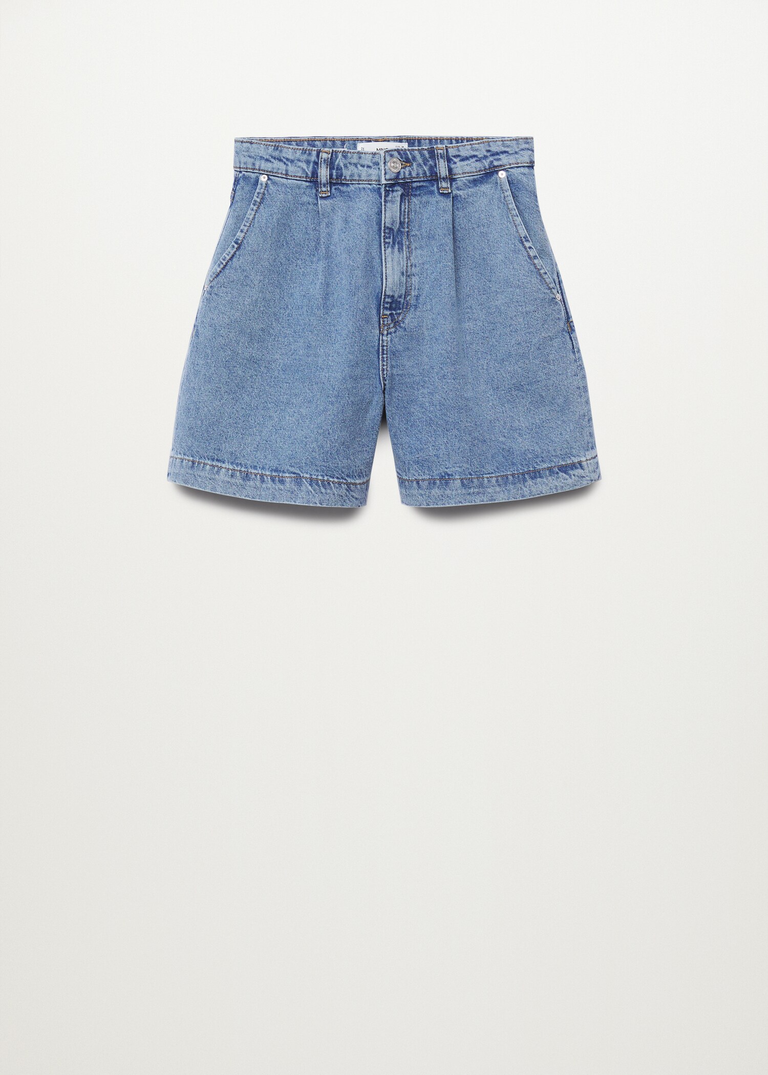 Slouchy shorts met bandplooien - Artikel zonder model