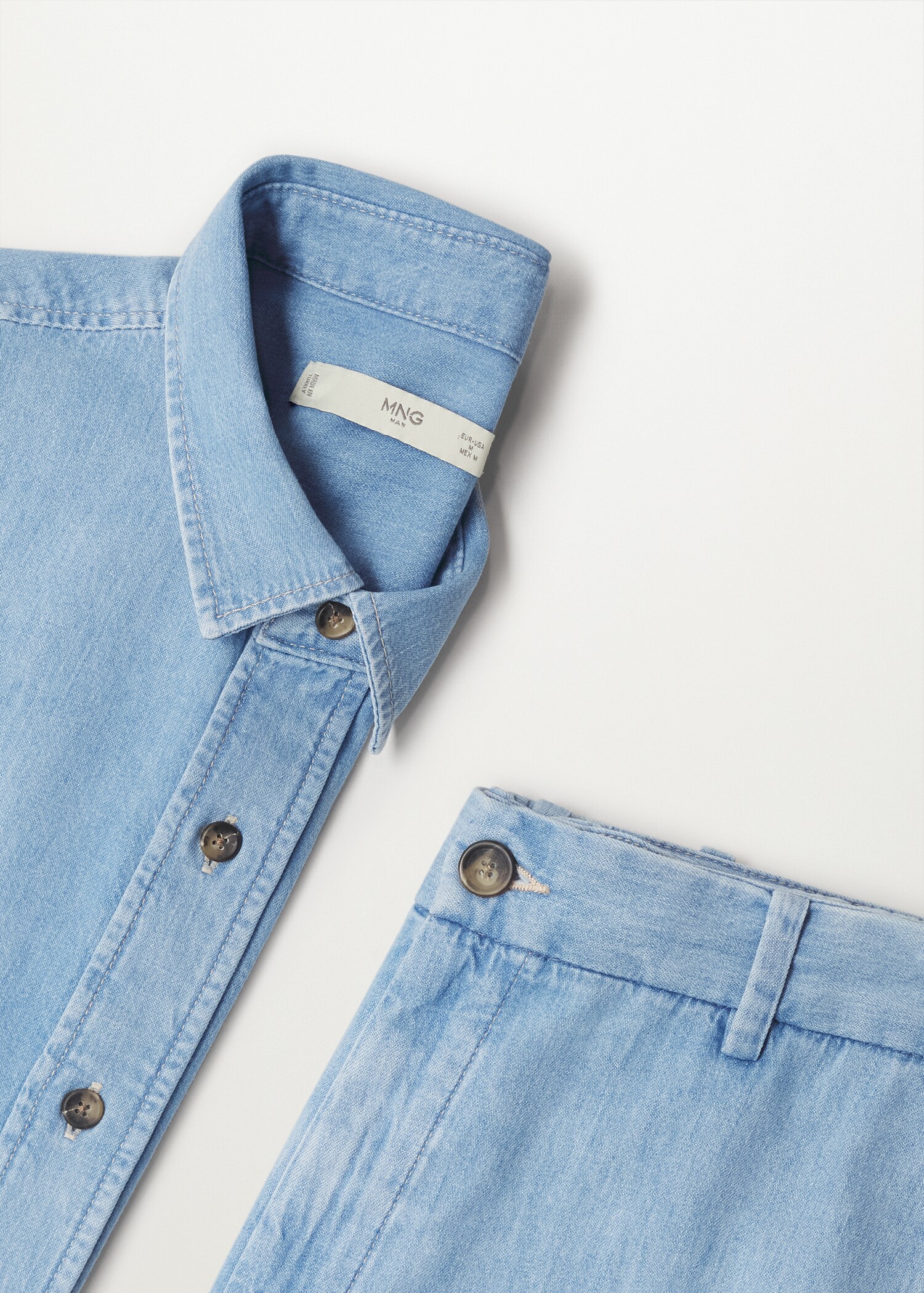 Bermudas denim relaxed  - Detalle del artículo 9