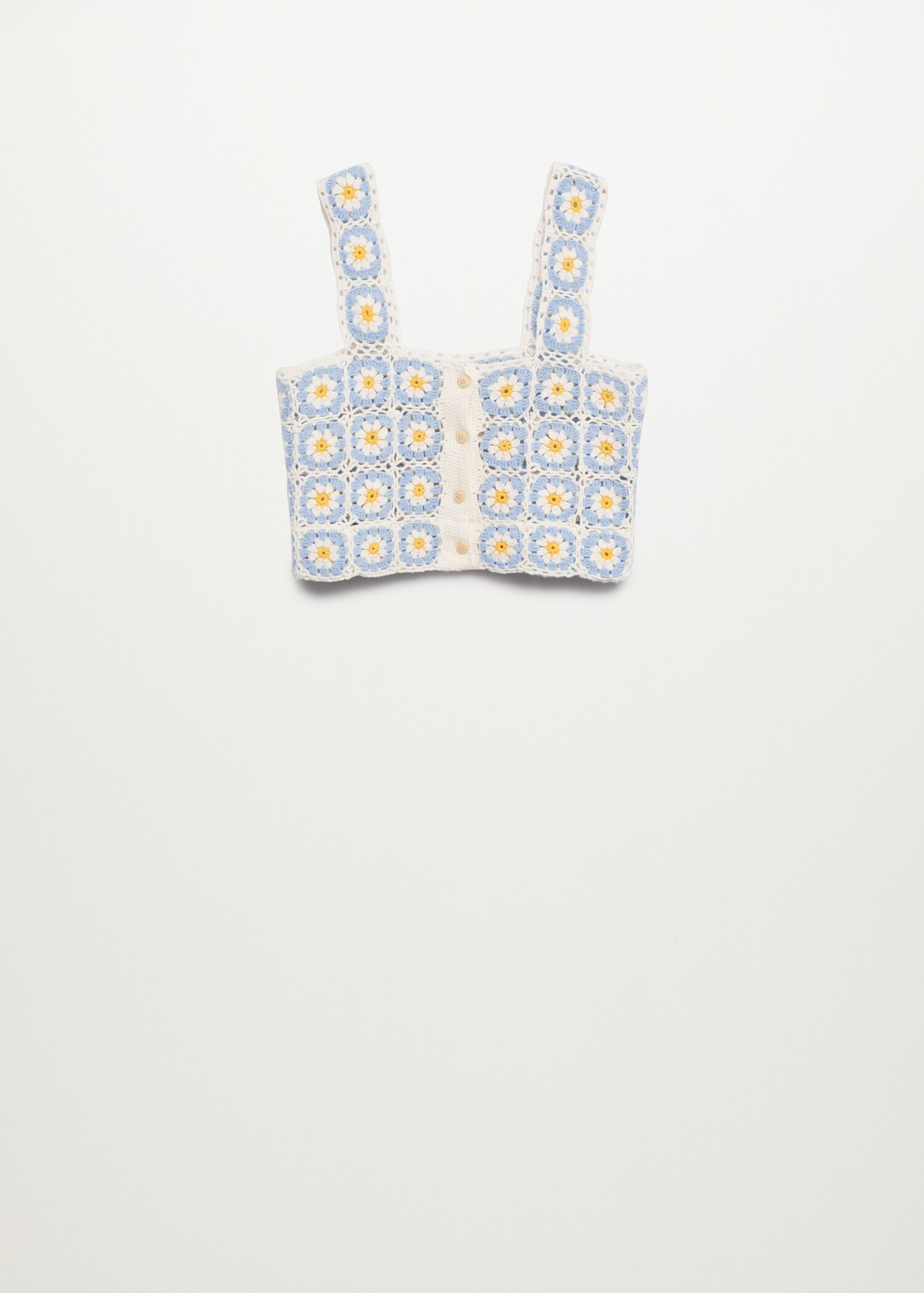 Top crochet fait main marguerites - Article sans modèle