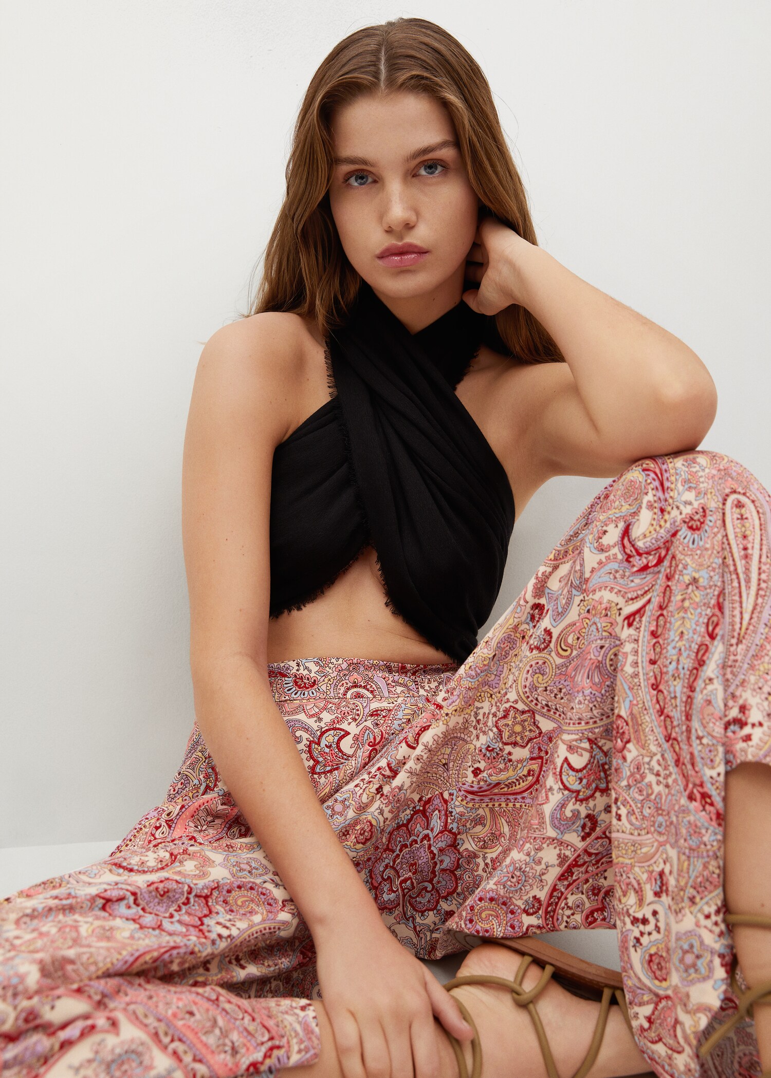 Pantalón fluido estampado - Detalle del artículo 3