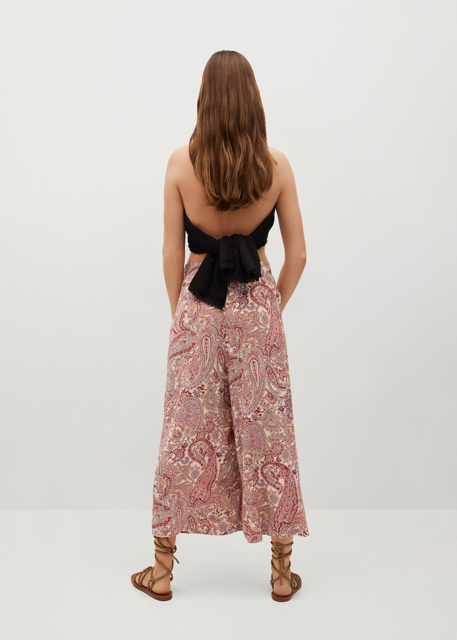 Pantalón fluido estampado - Reverso del artículo