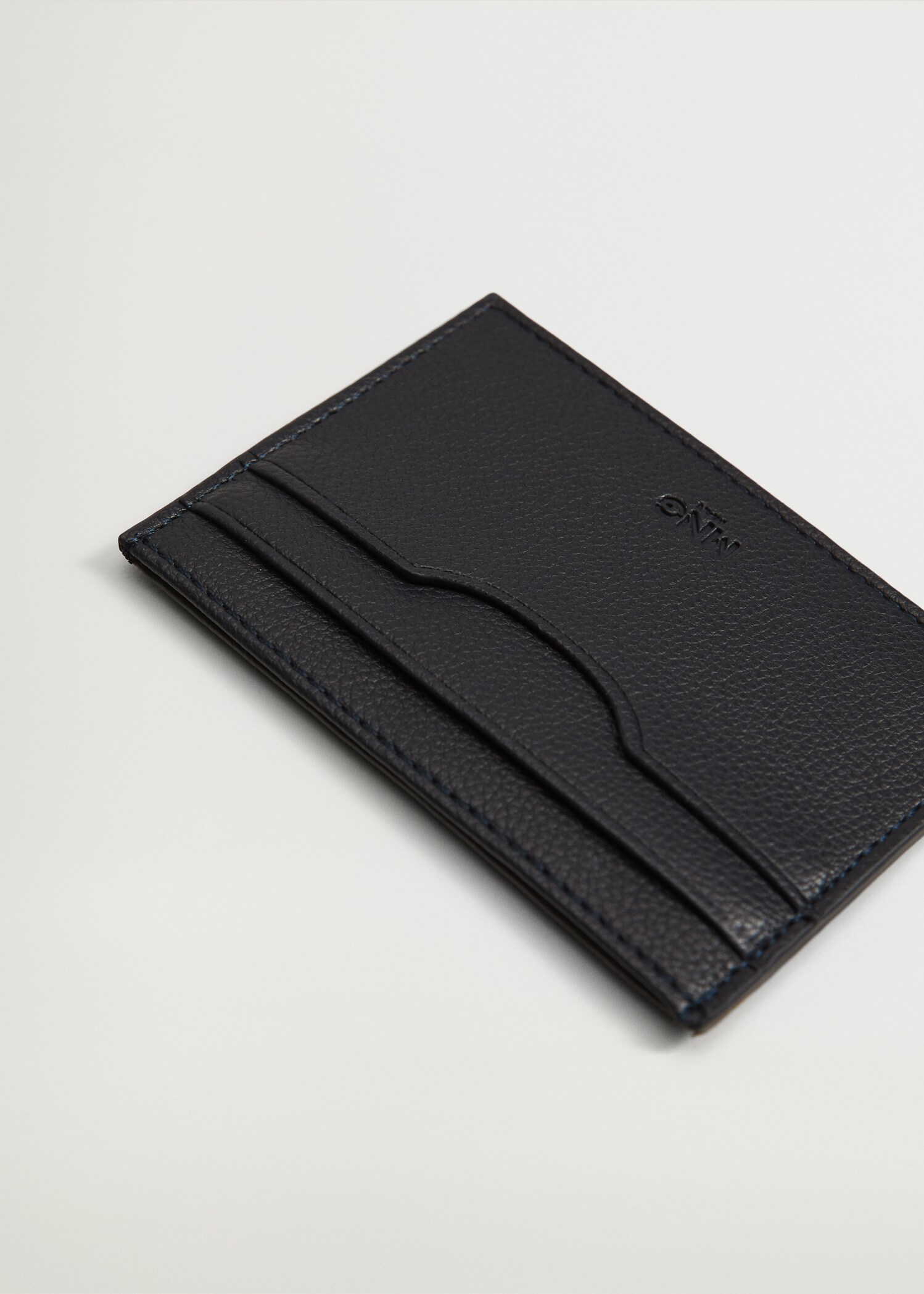 Saffiano-effect cardholder - Medium plane