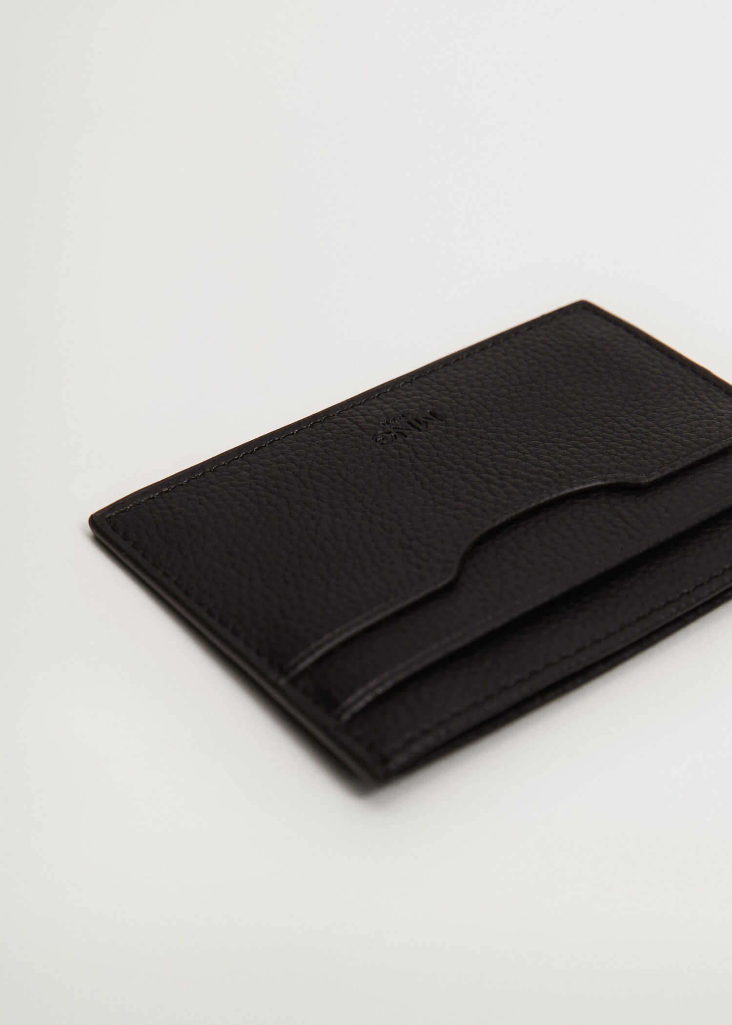 Saffiano-effect cardholder - Medium plane