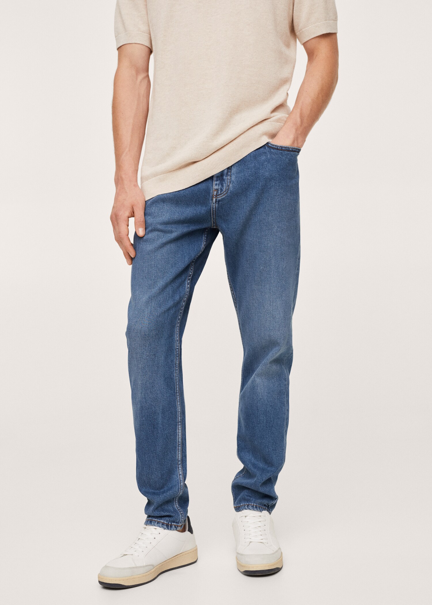 Jeans Tom tapered fit lyocell - Plano medio
