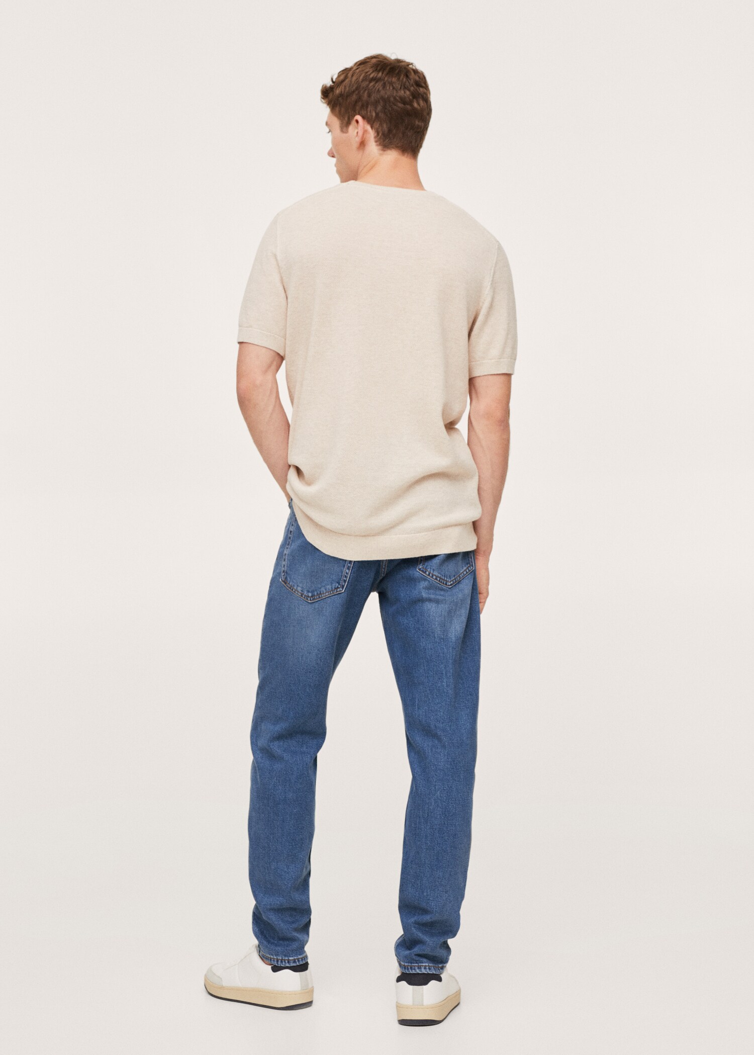 Jeans Tom tapered fit lyocell - Reverso del artículo