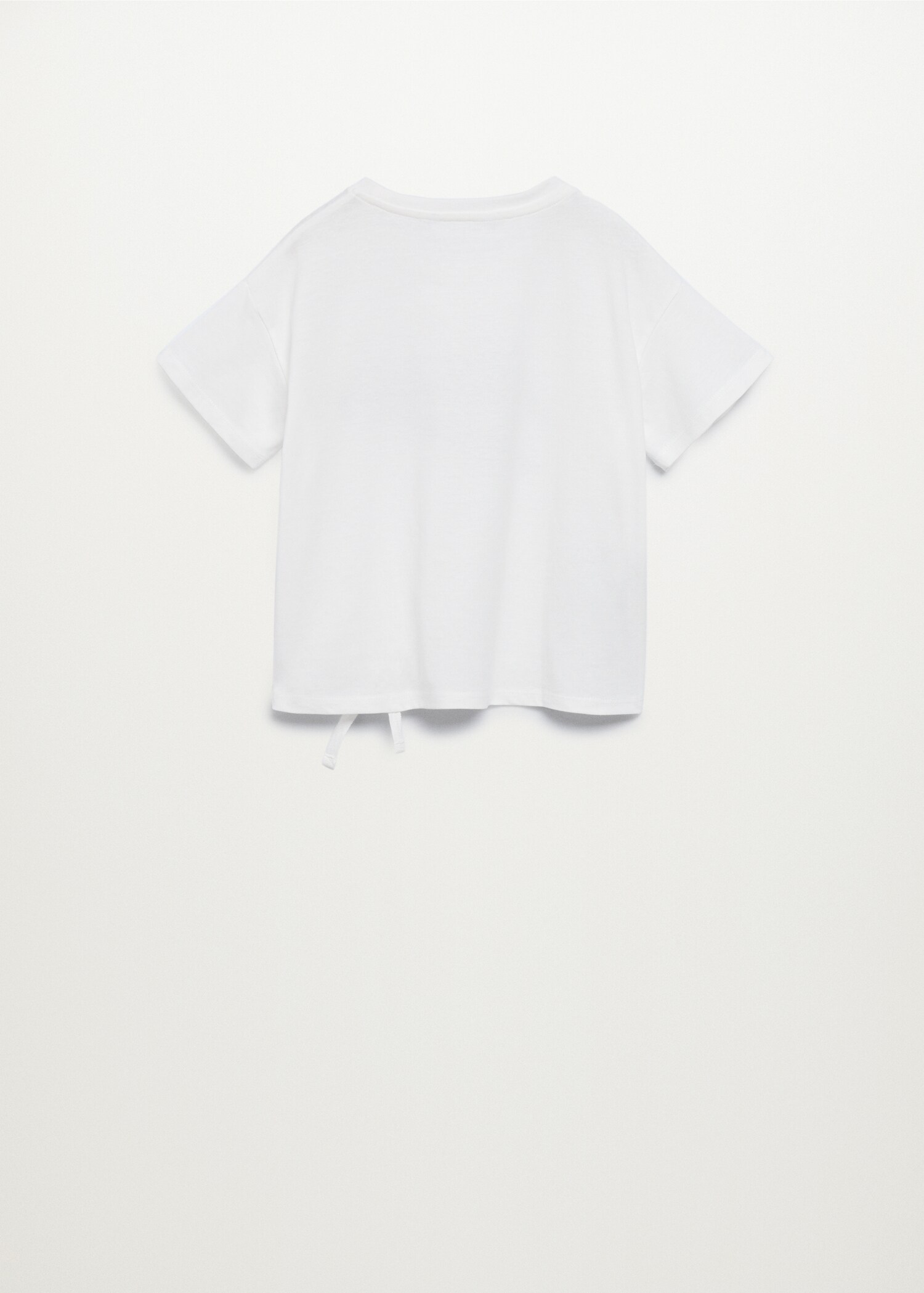Camiseta mensaje purpurina - Reverso del artículo