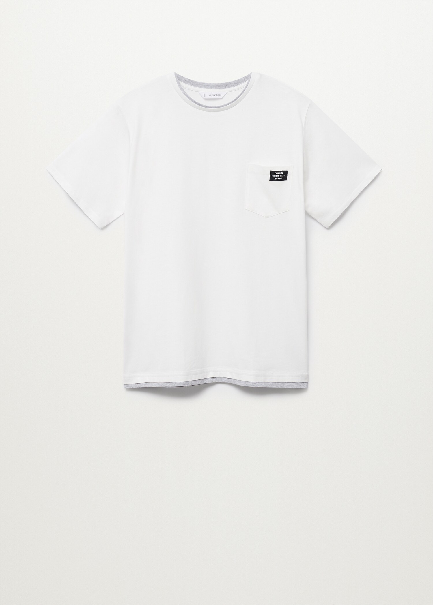 T-shirt coton poche - Article sans modèle