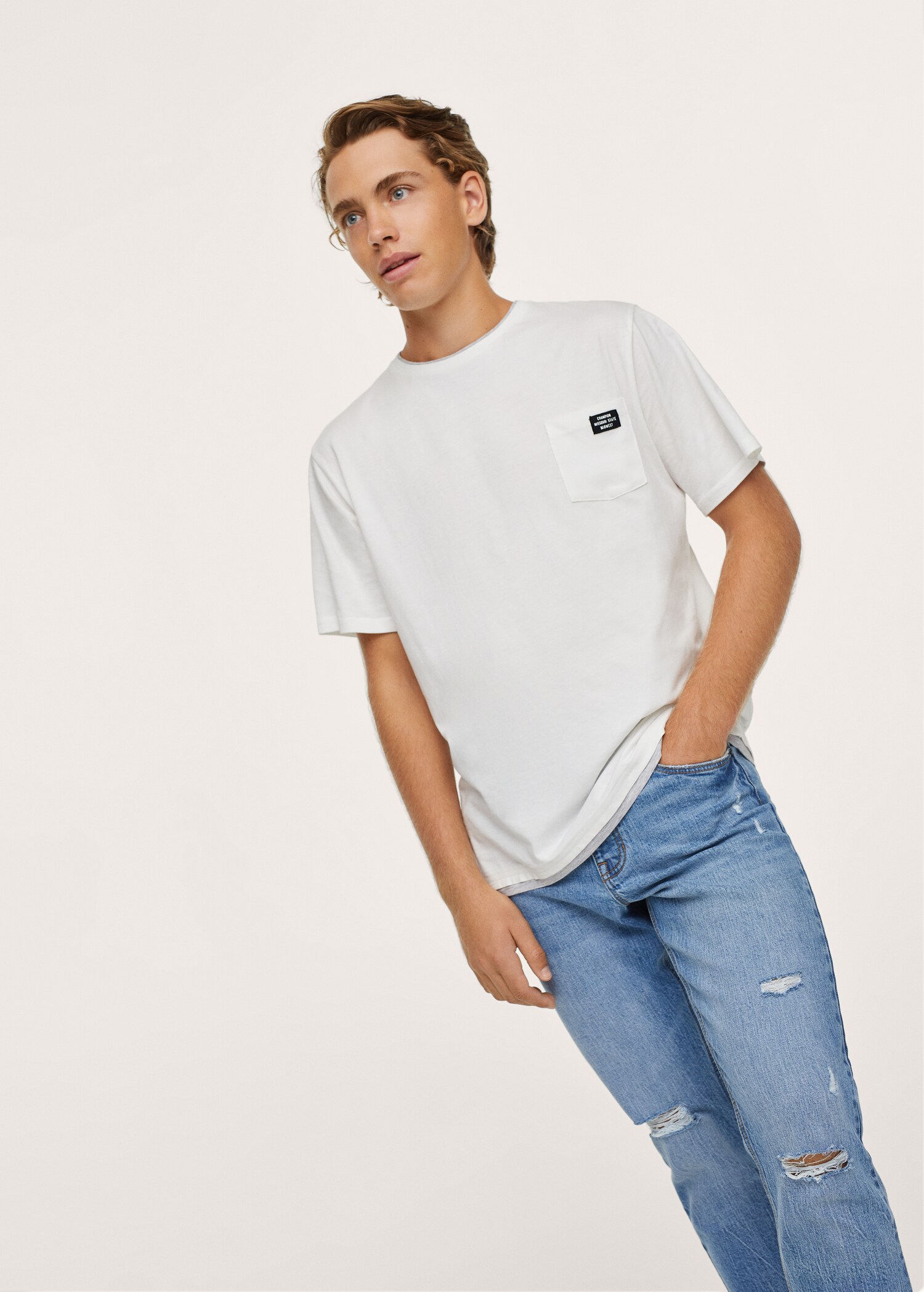 T-shirt coton poche - Détail de l'article 2