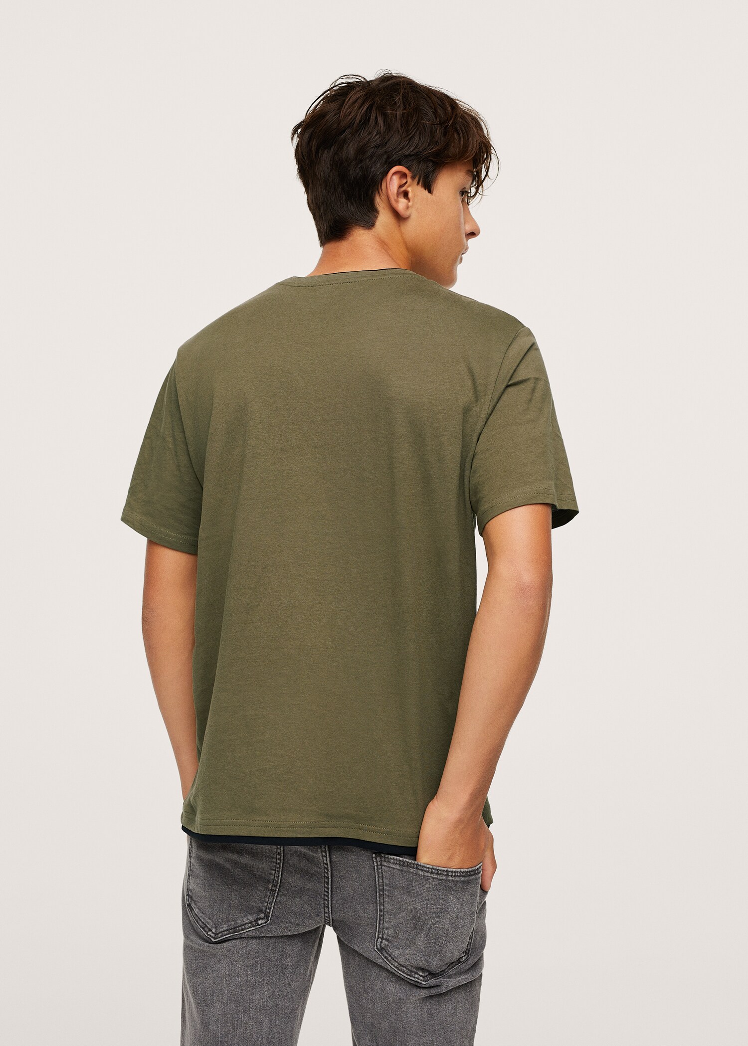 T-shirt coton poche - Verso de l’article