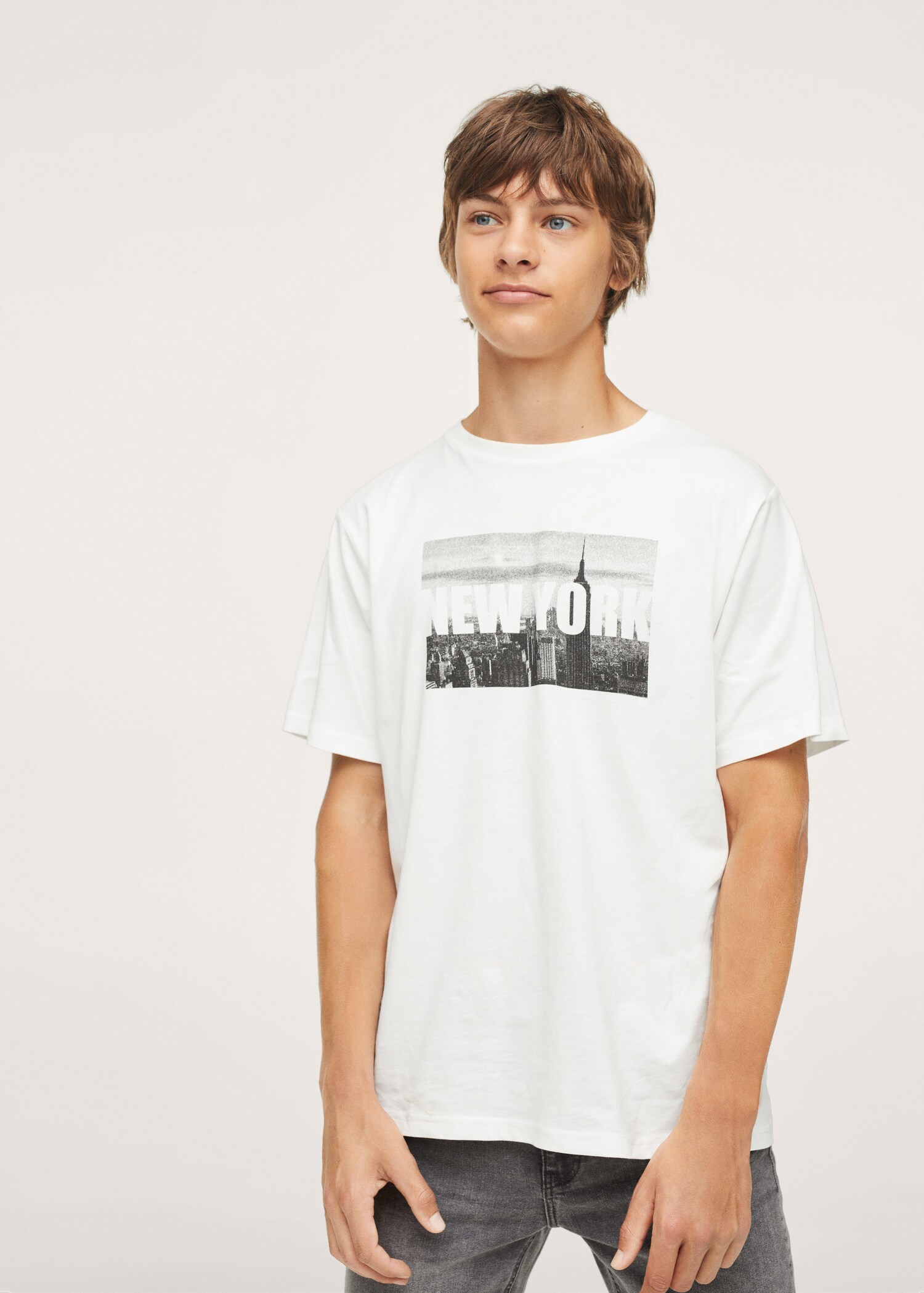 Camiseta estampada algodón - Plano medio