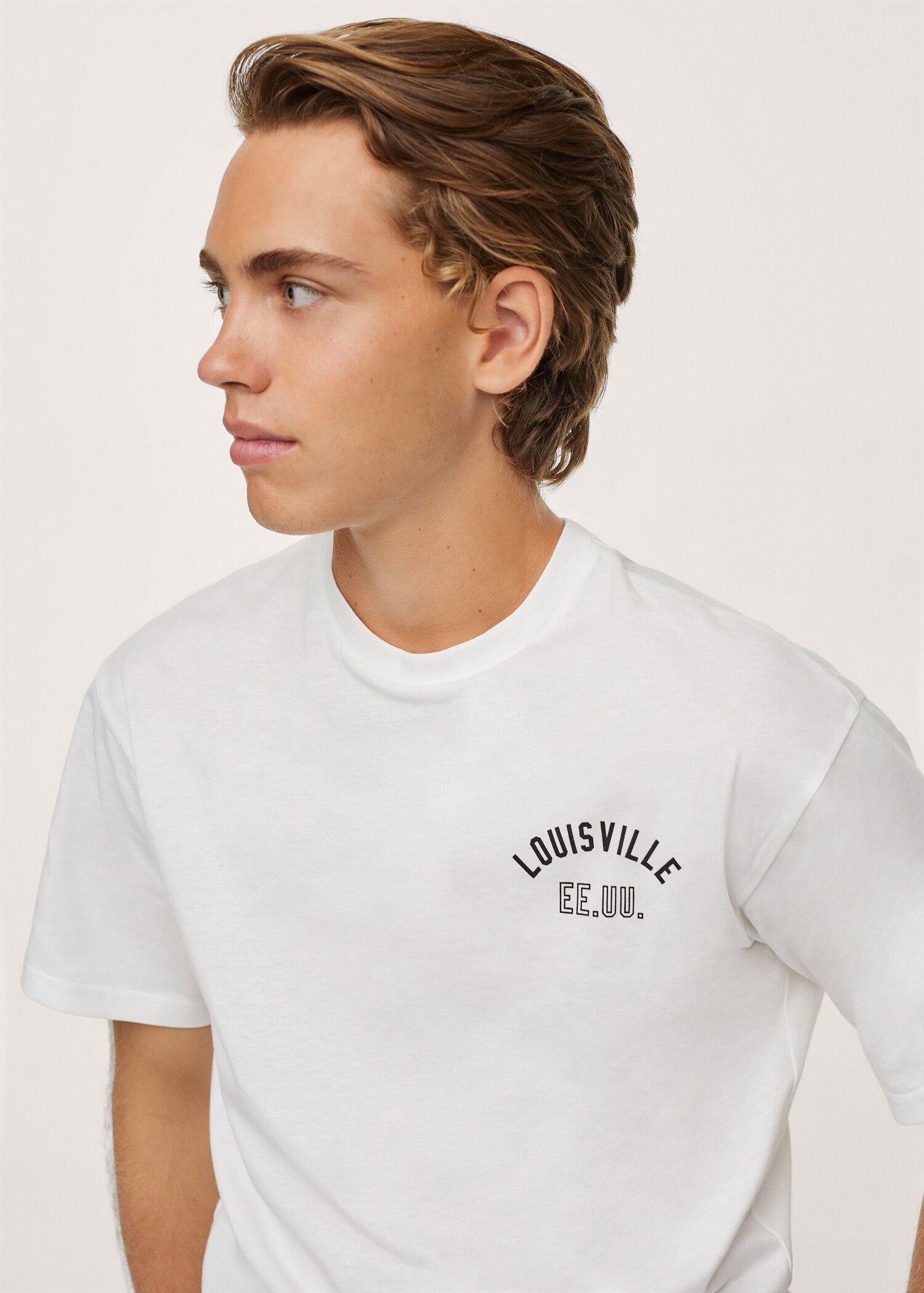Katoenen T-shirt met print - Detail van het artikel 2