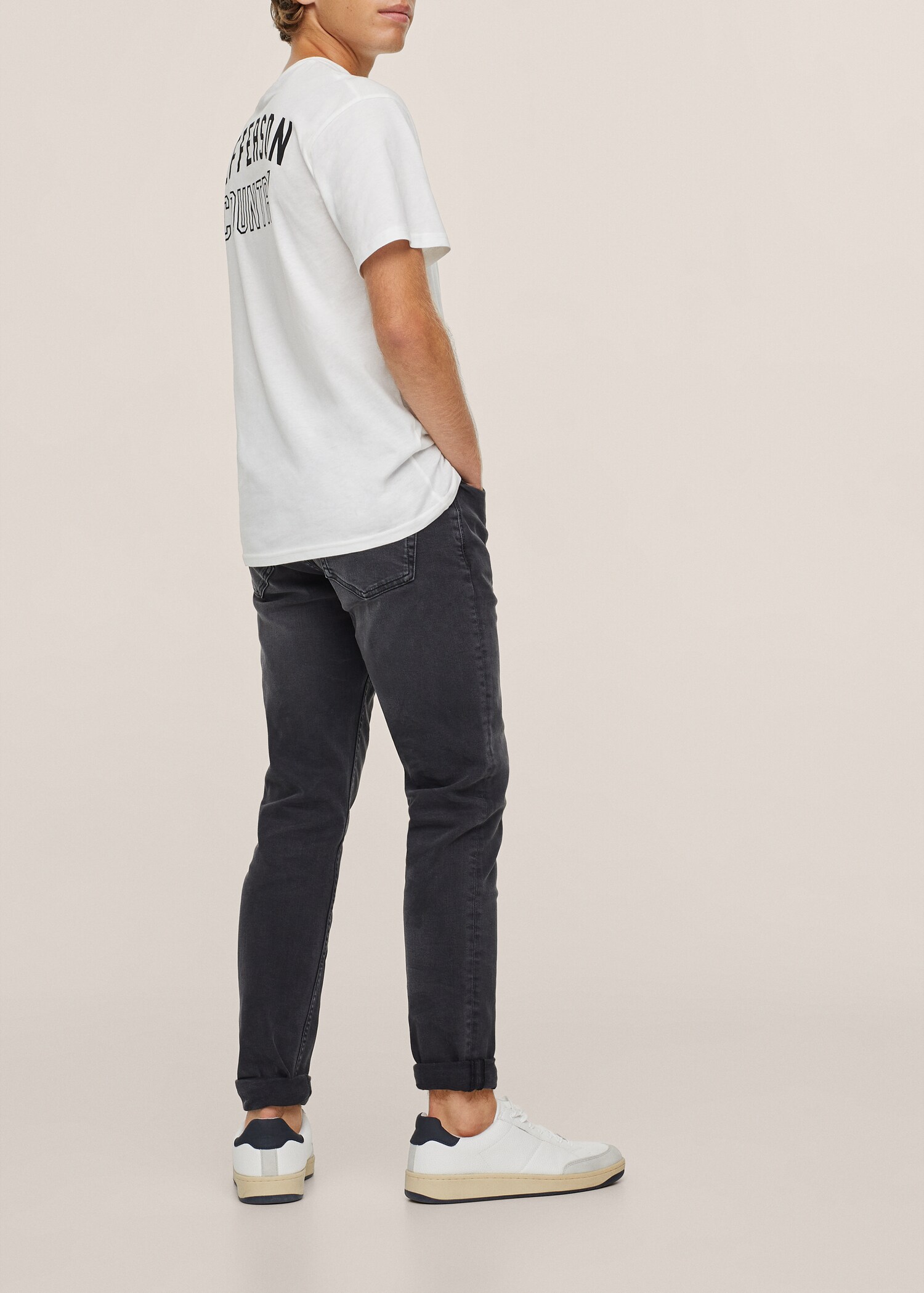 Katoenen T-shirt met print - Detail van het artikel 3