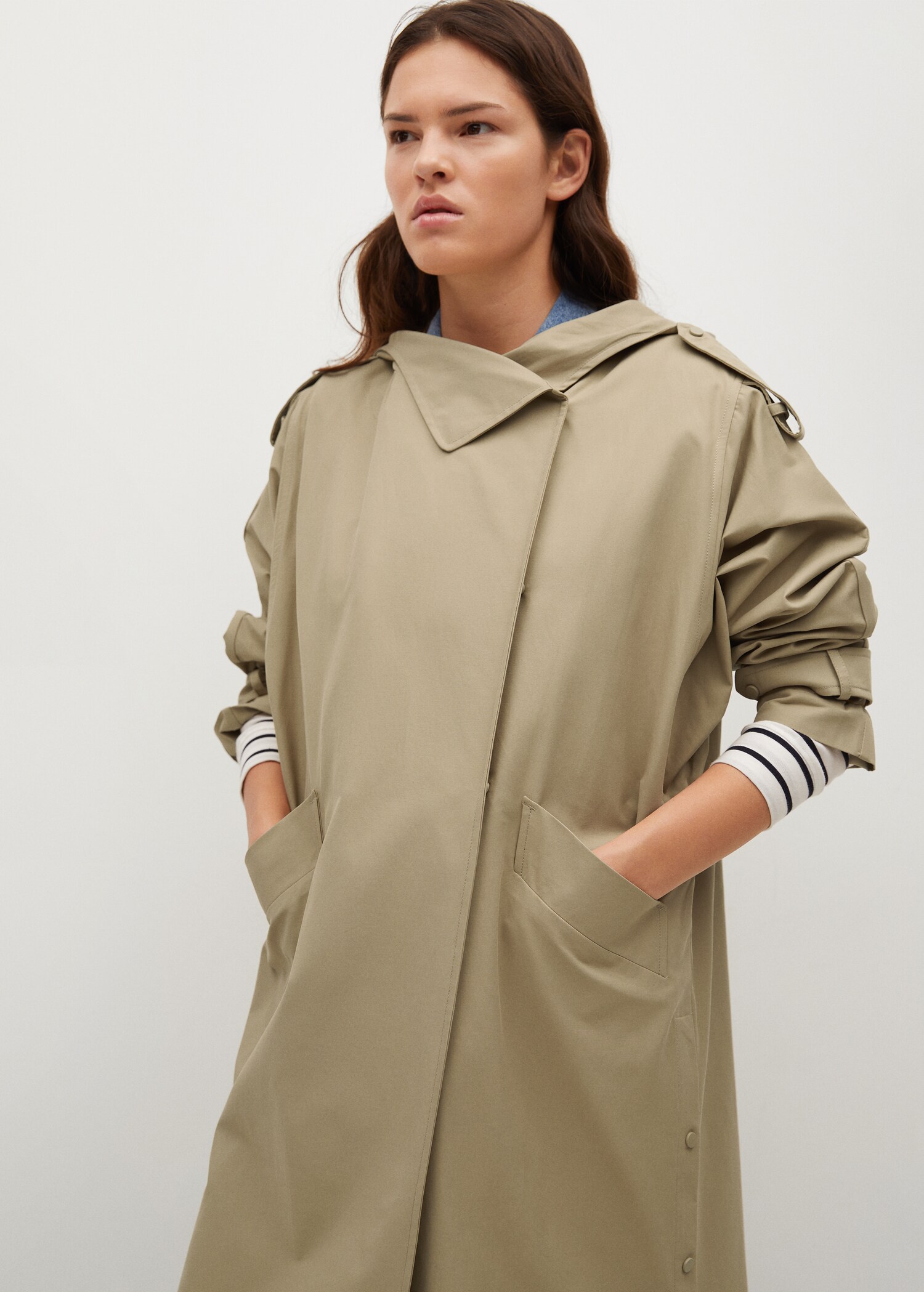 Parca oversize - Pormenor do artigo 1