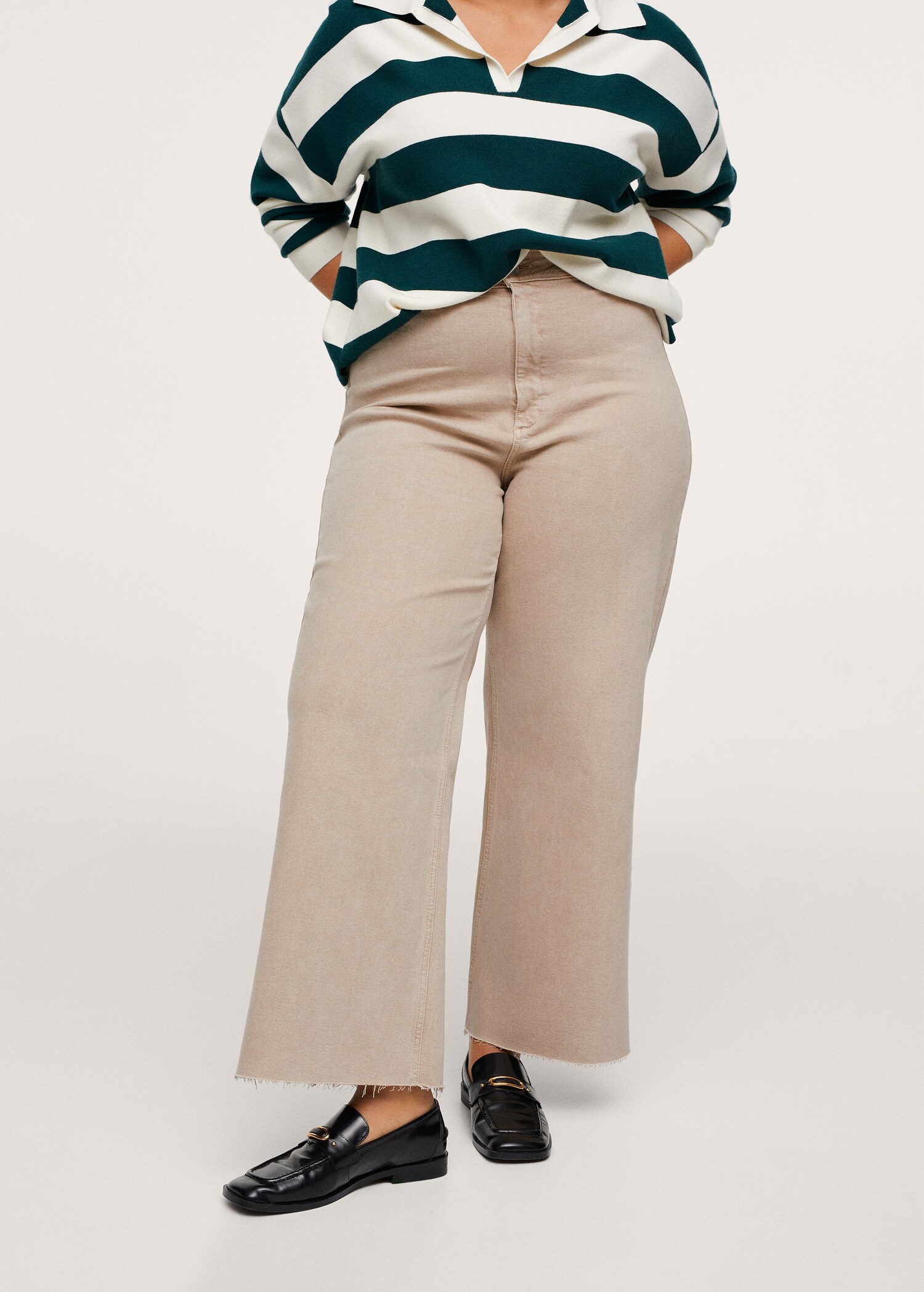 Jeans culotte high waist - Medium plane